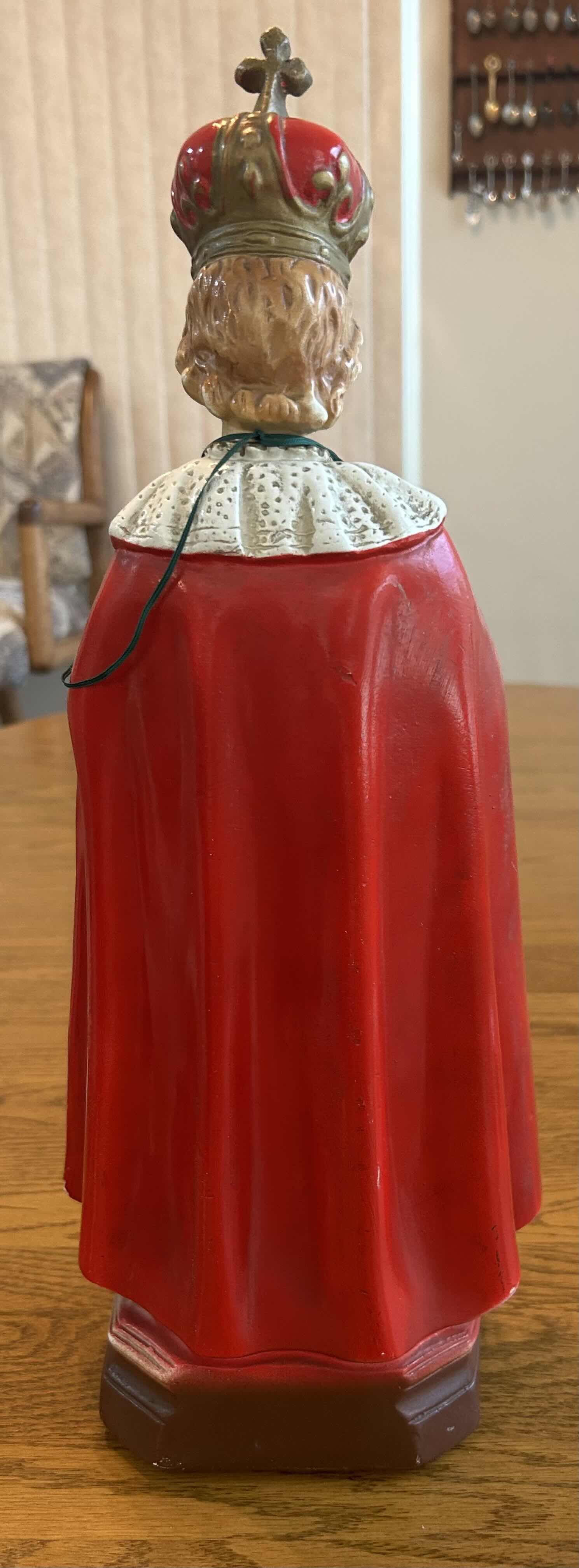 Photo 1 of OLD PLASTER INFANT OF PRAGUE statueH 16”