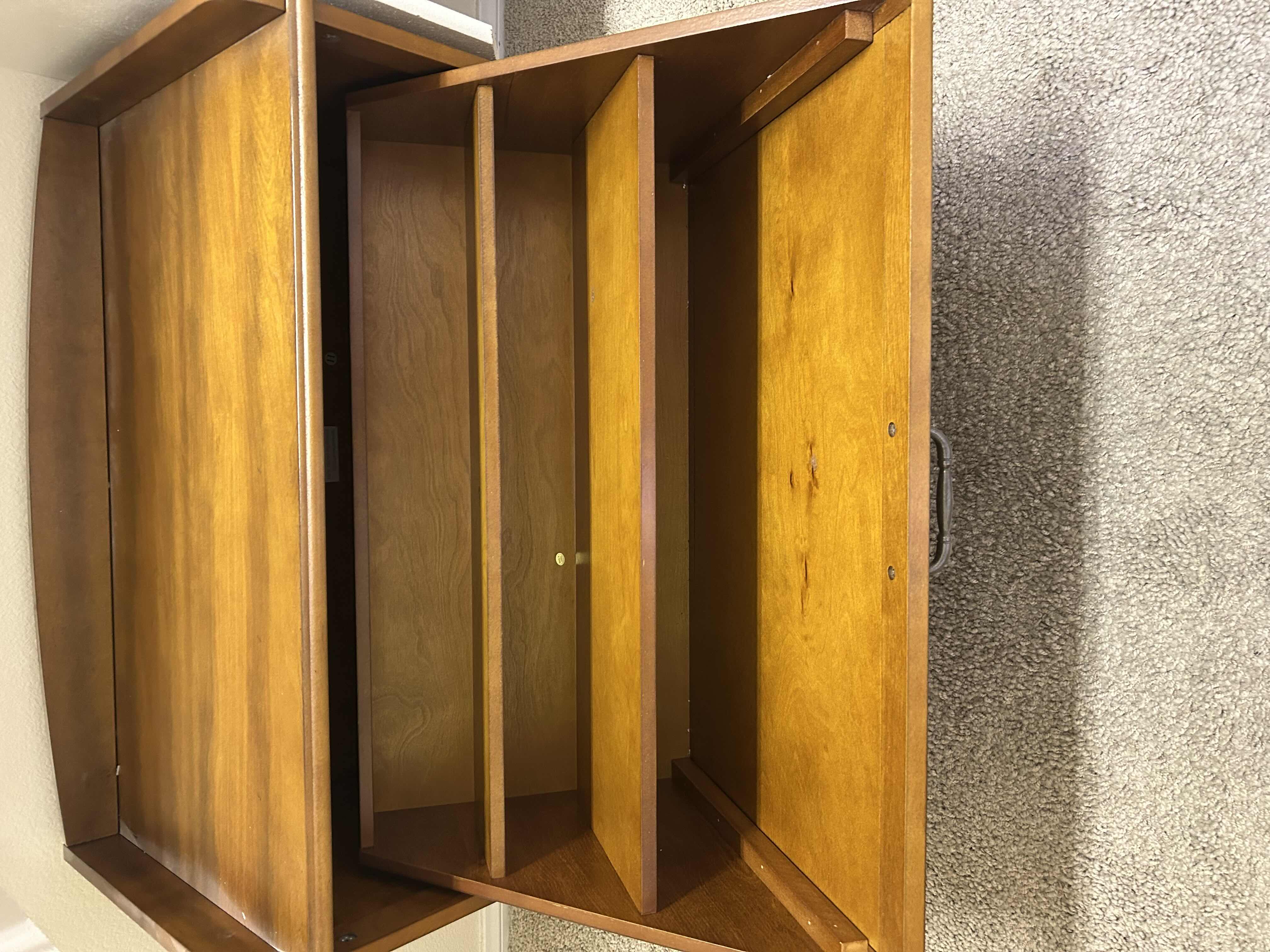 Photo 1 of TILT OUT WOOD-LAUNDRY HAMPER OR CABINET 39” X 17” H 21”