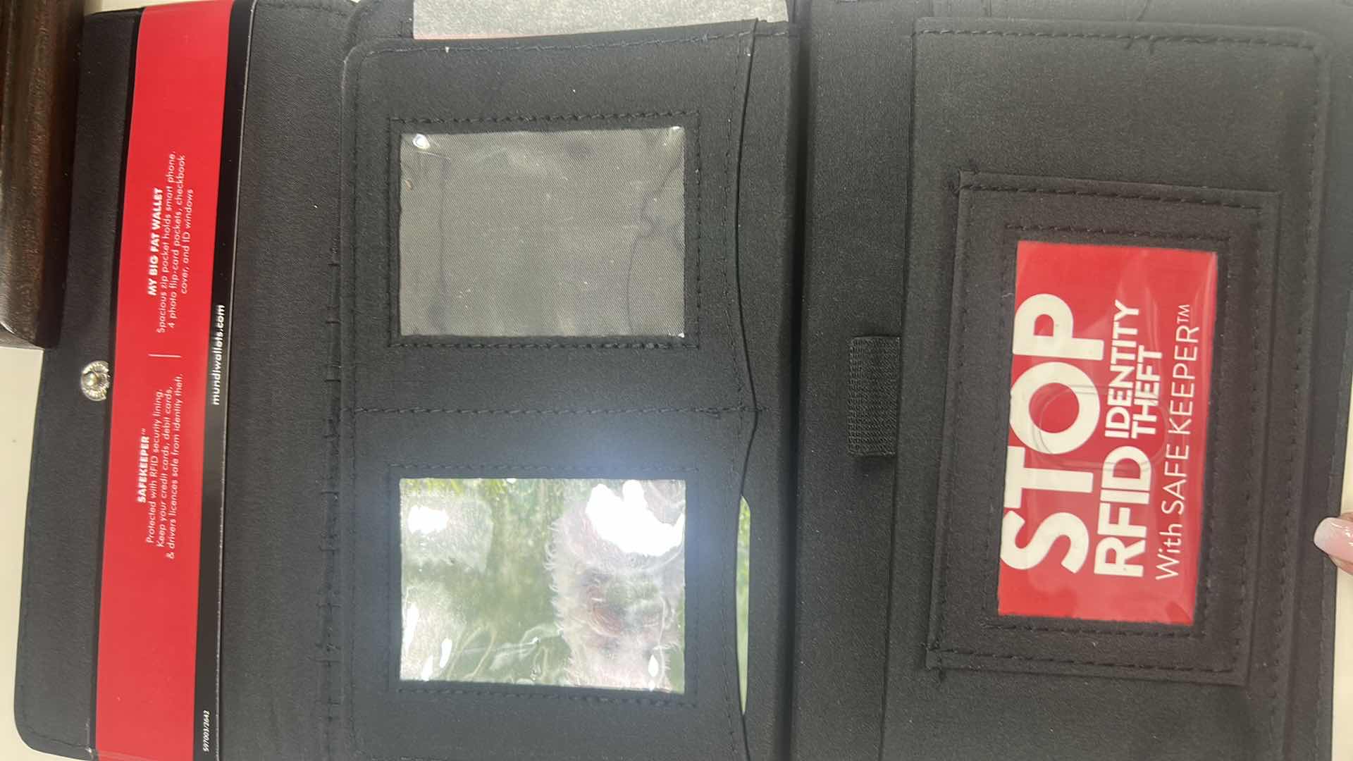 Photo 1 of 2- NEW BIG FAT WALLET W SAFEKEEPER BLACK 