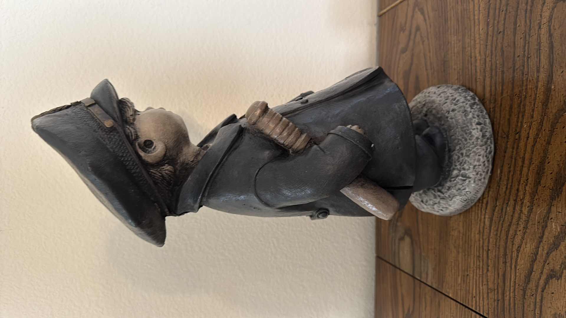 Photo 1 of HEAVY PLASTER POLICE OFFICER STATUE H18” W8”