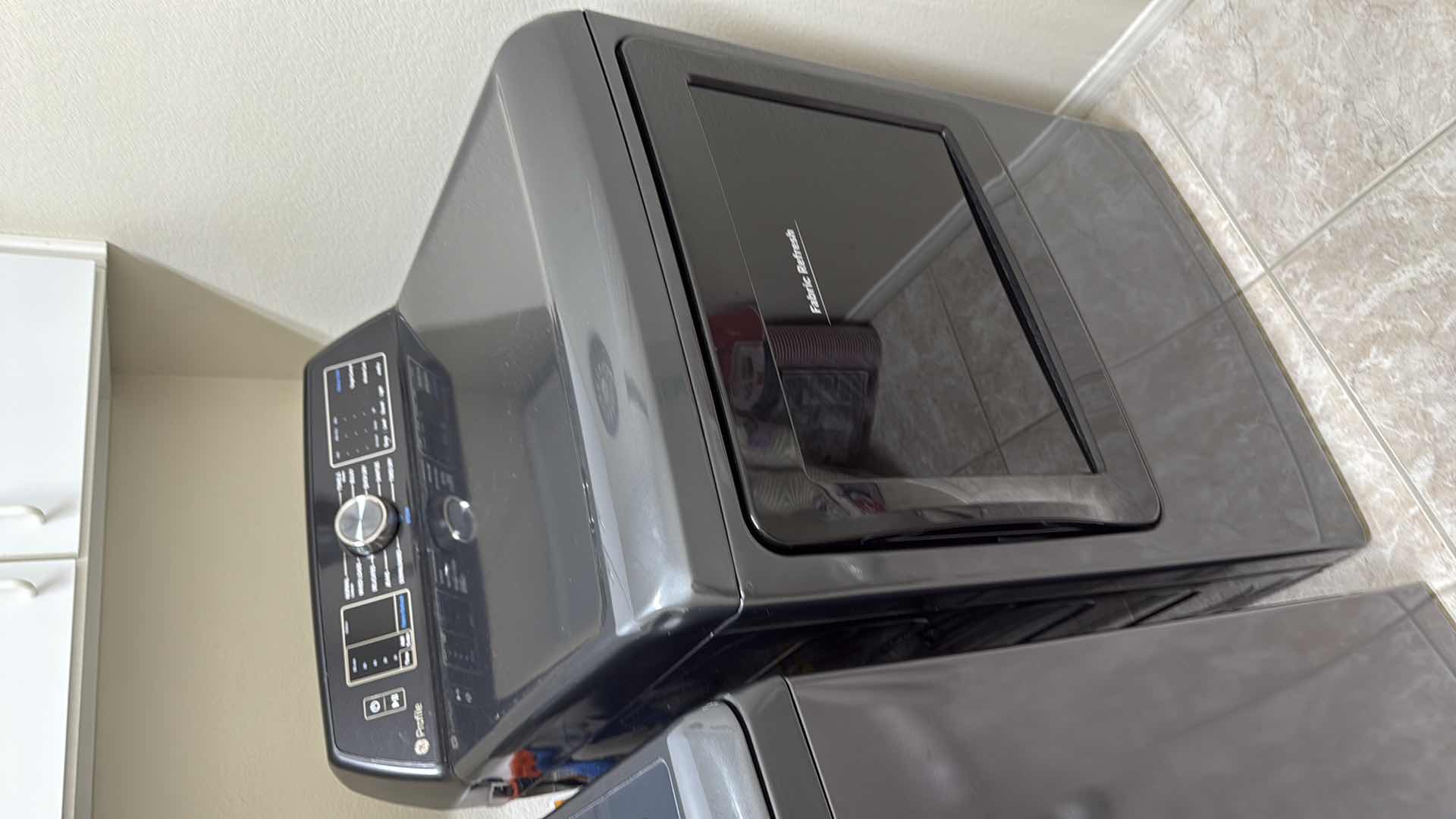 Photo 1 of GE PROFILE SMART ELECTRIC DRYER DIAMOND GRAY FRONT LOAD