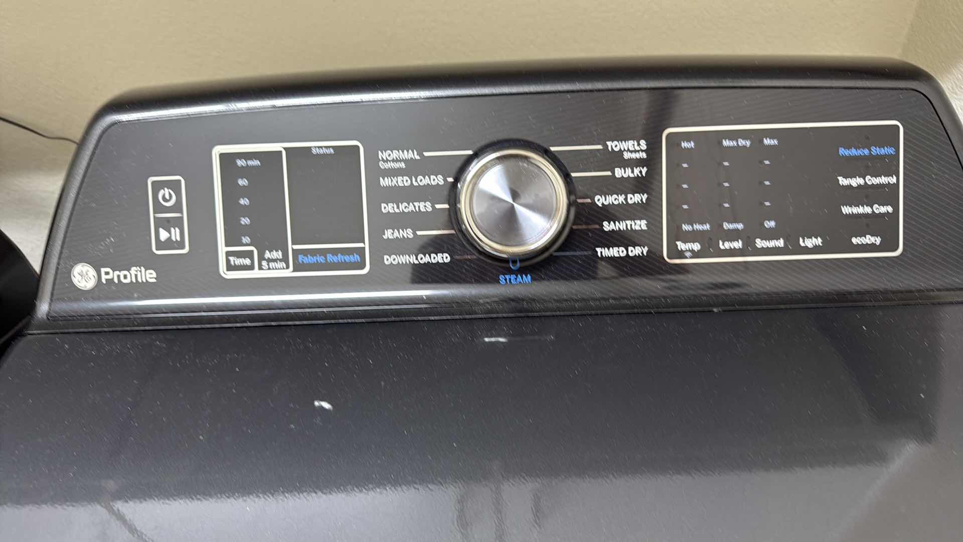 Photo 1 of GE PROFILE SMART ELECTRIC DRYER DIAMOND GRAY FRONT LOAD