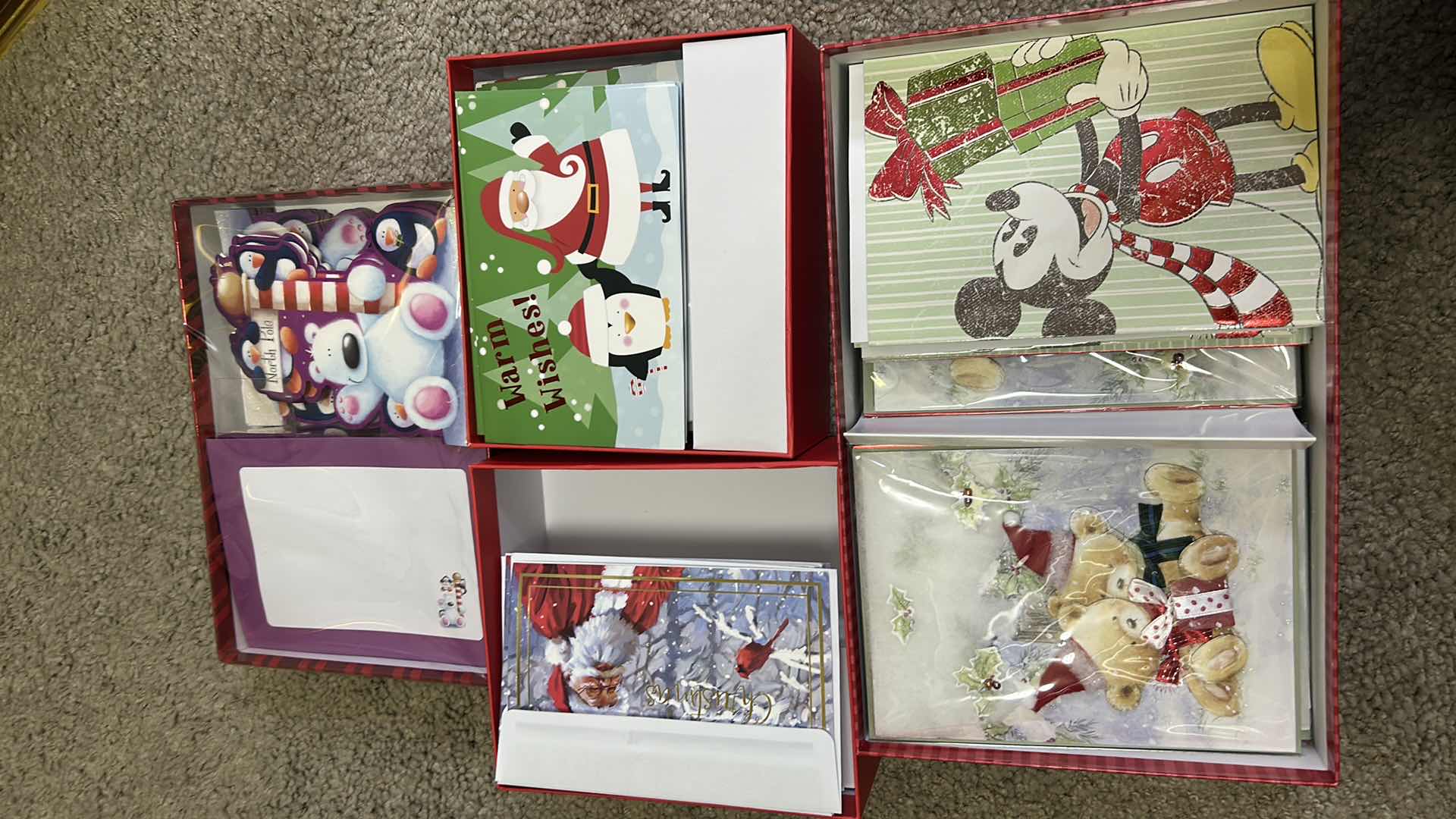 Photo 1 of CONTENTS OF BAG 5 BOXES HOLIDAY GREETING CARDS