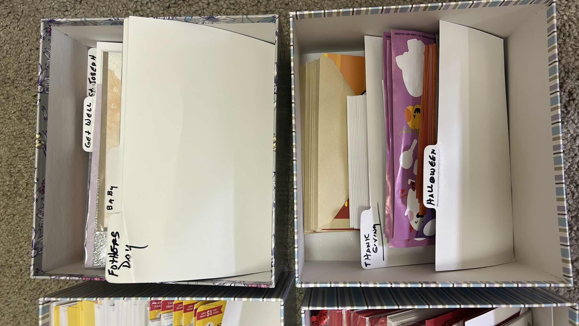 Photo 1 of 4-CONTENTS OF BOXES ASSORTED GREETING CARDS