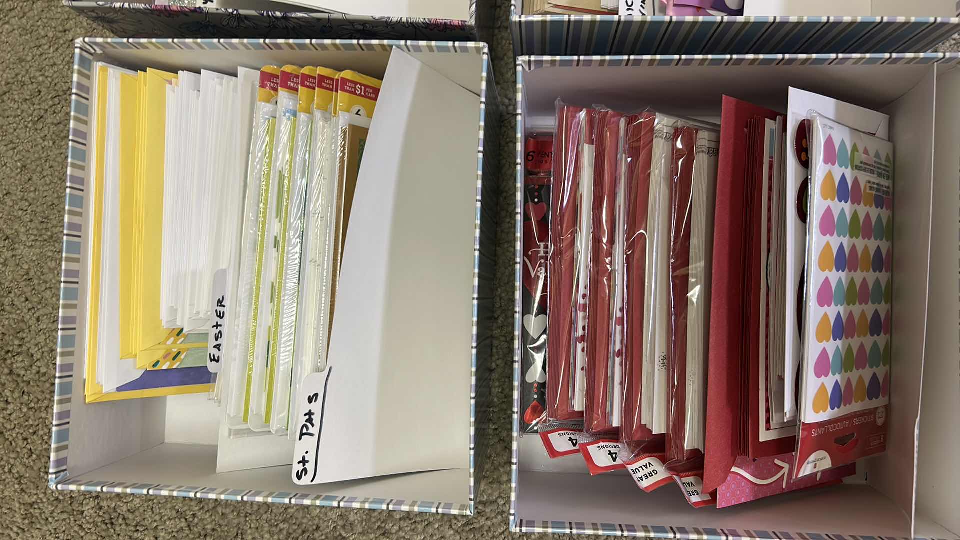 Photo 1 of 4-CONTENTS OF BOXES ASSORTED GREETING CARDS