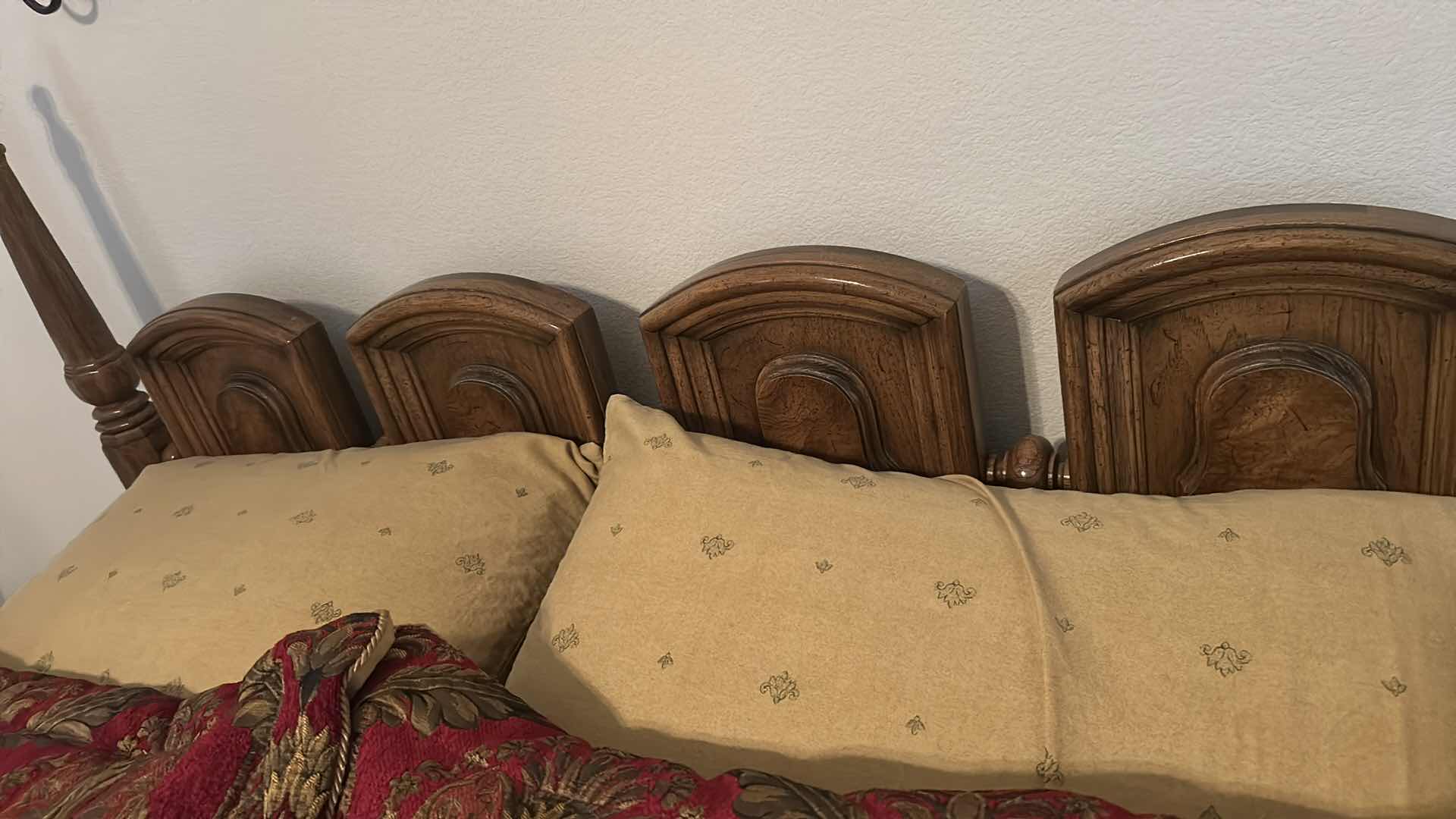 Photo 1 of CROSCILL HOME IMPERIAL EMPRESS QUEEN COMFORTER SHEETS 5 DECORATIVE PILLOWS HEADBOARD INCLUDED