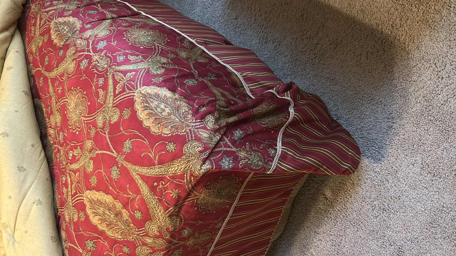 Photo 1 of CROSCILL HOME IMPERIAL EMPRESS QUEEN COMFORTER SHEETS 5 DECORATIVE PILLOWS HEADBOARD INCLUDED