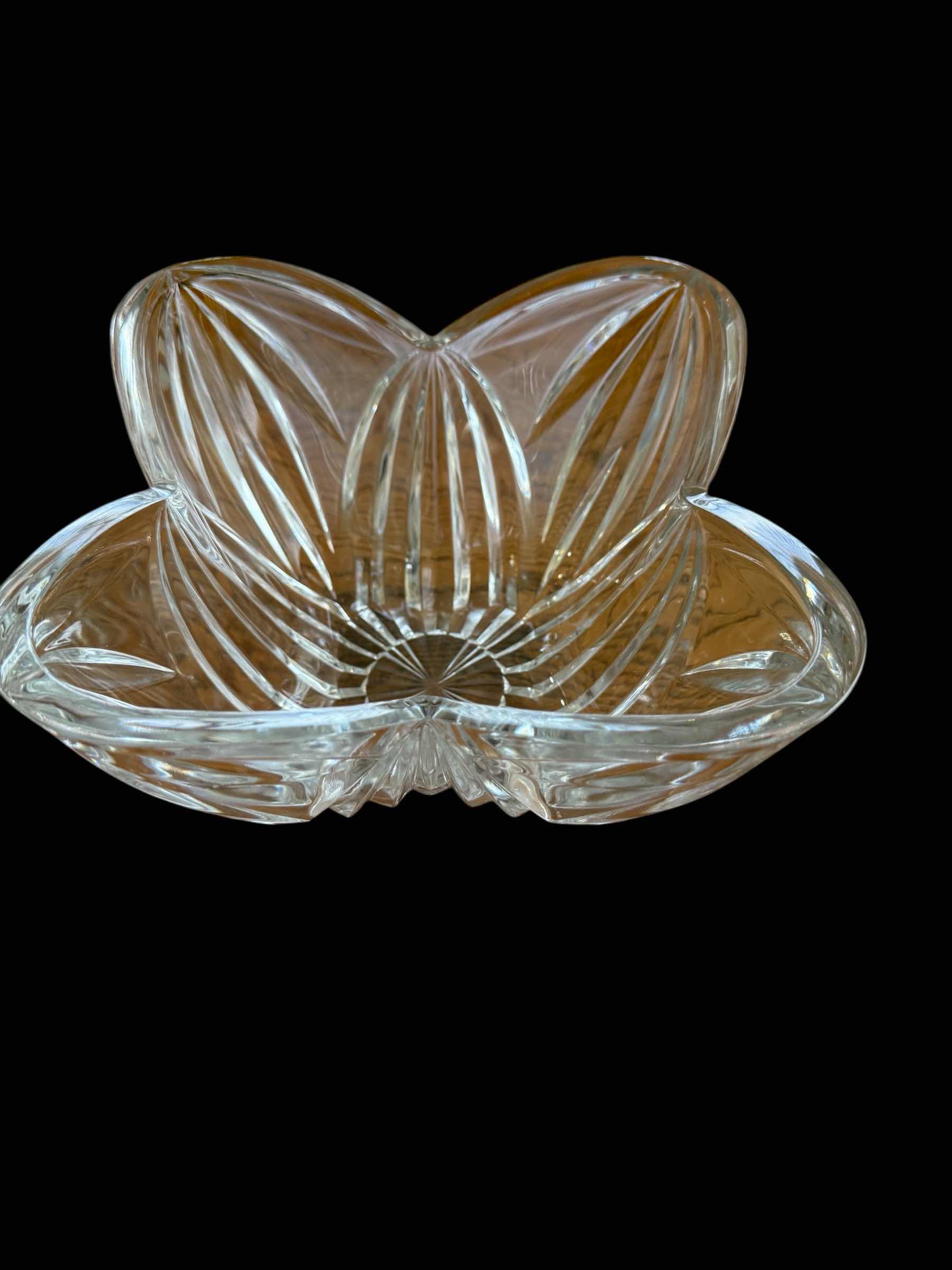 Photo 1 of 2-CRYSTAL SERVING BOWLS