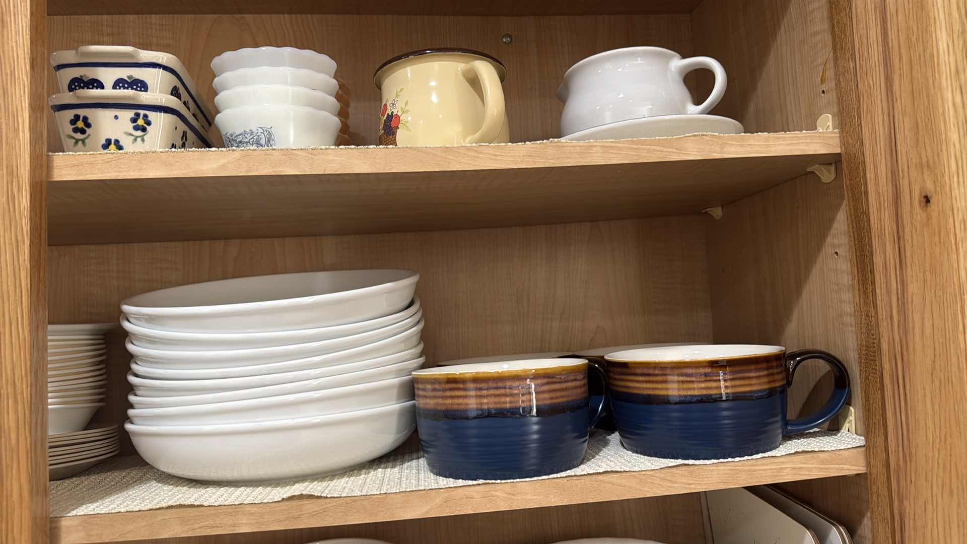 Photo 1 of CONTENTS OF KITCHEN CABINET-CORELLE BY CORNING DISHWARE