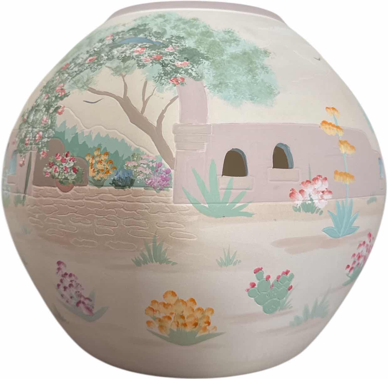 Photo 1 of VINTAGE ADOBE PUEBLO SOUTHWEST POTTERY VASE BY MIA
D11” X H9.5”