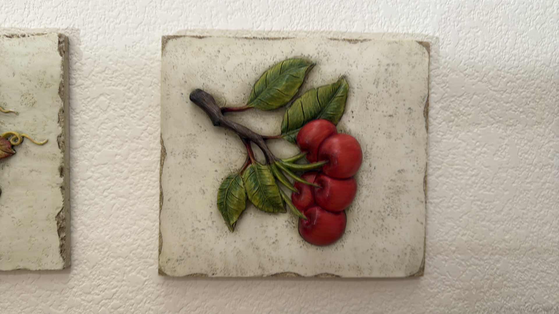 Photo 1 of 3-VINTAGE 3D FRUIT WALL PLAQUES  7”x 8”