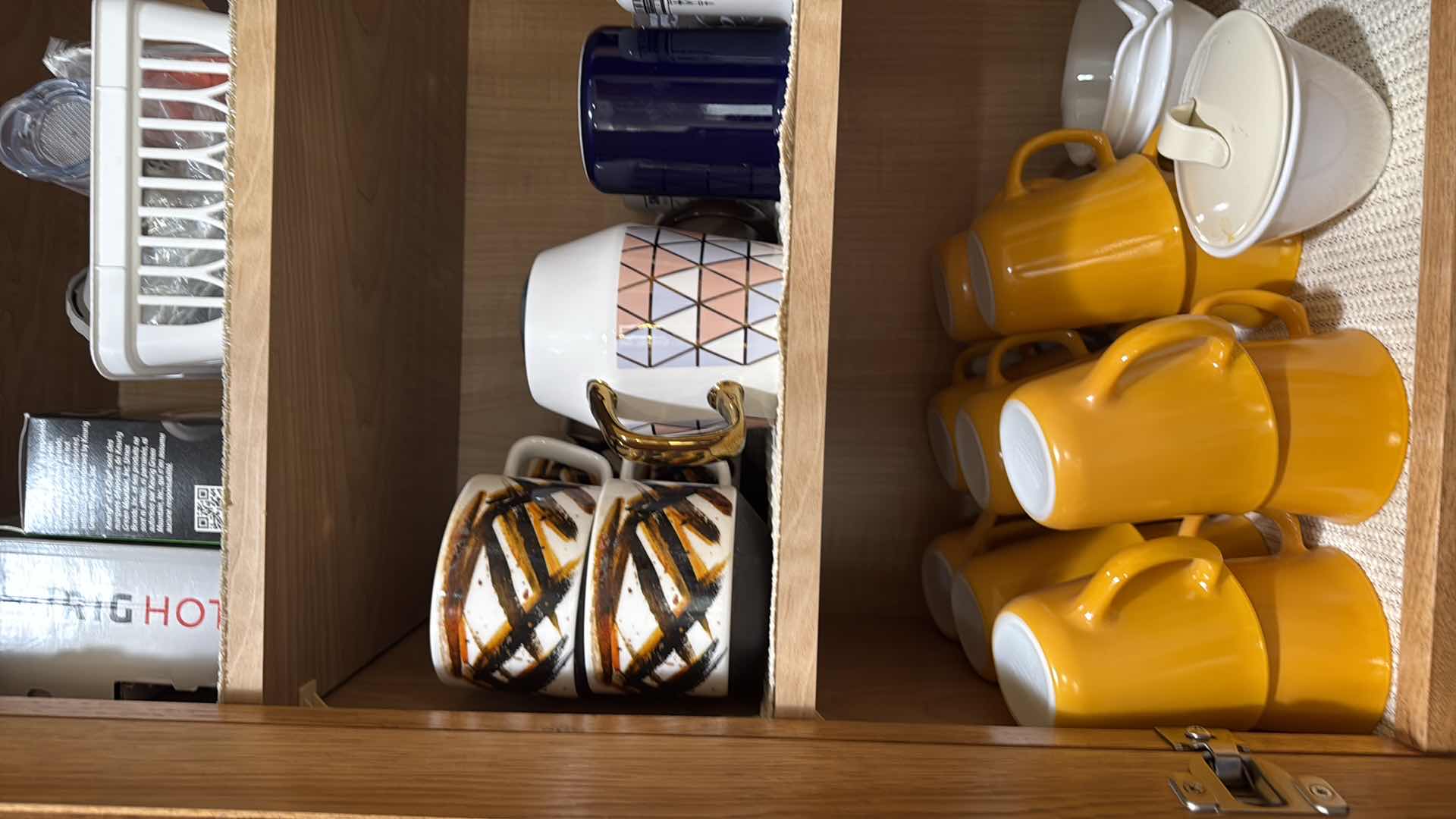 Photo 1 of CONTENTS OF KITCHEN CABINET-CUPS,COFFEE SUPPLIES