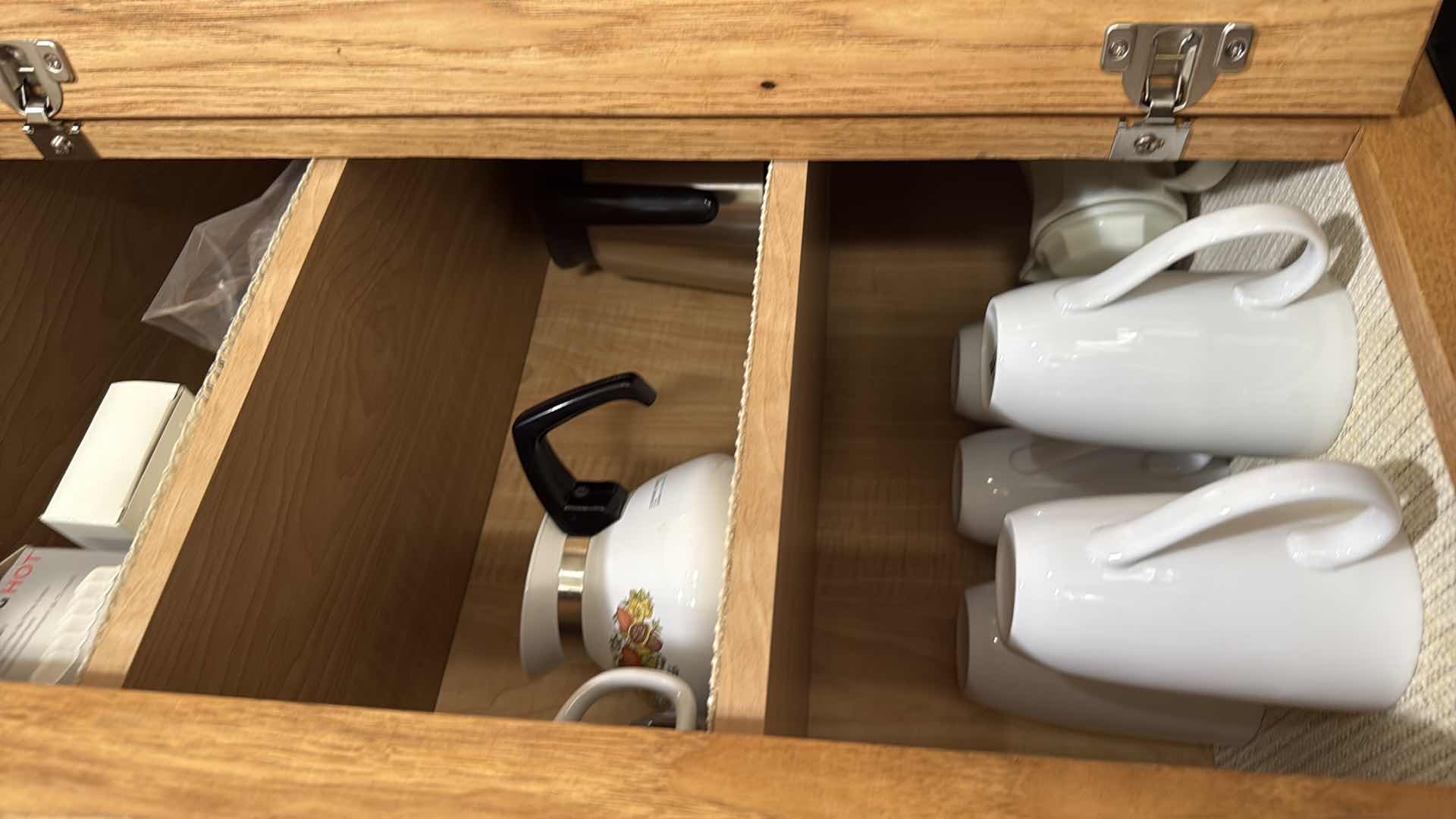 Photo 1 of CONTENTS OF KITCHEN CABINET-CUPS,COFFEE SUPPLIES