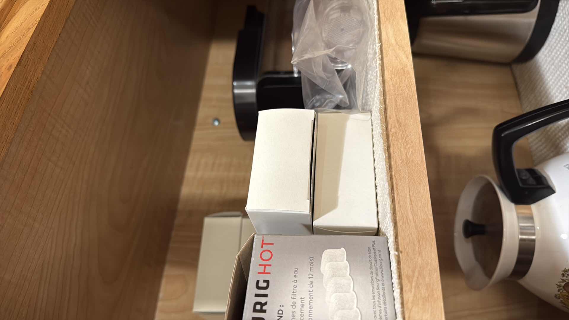 Photo 1 of CONTENTS OF KITCHEN CABINET-CUPS,COFFEE SUPPLIES