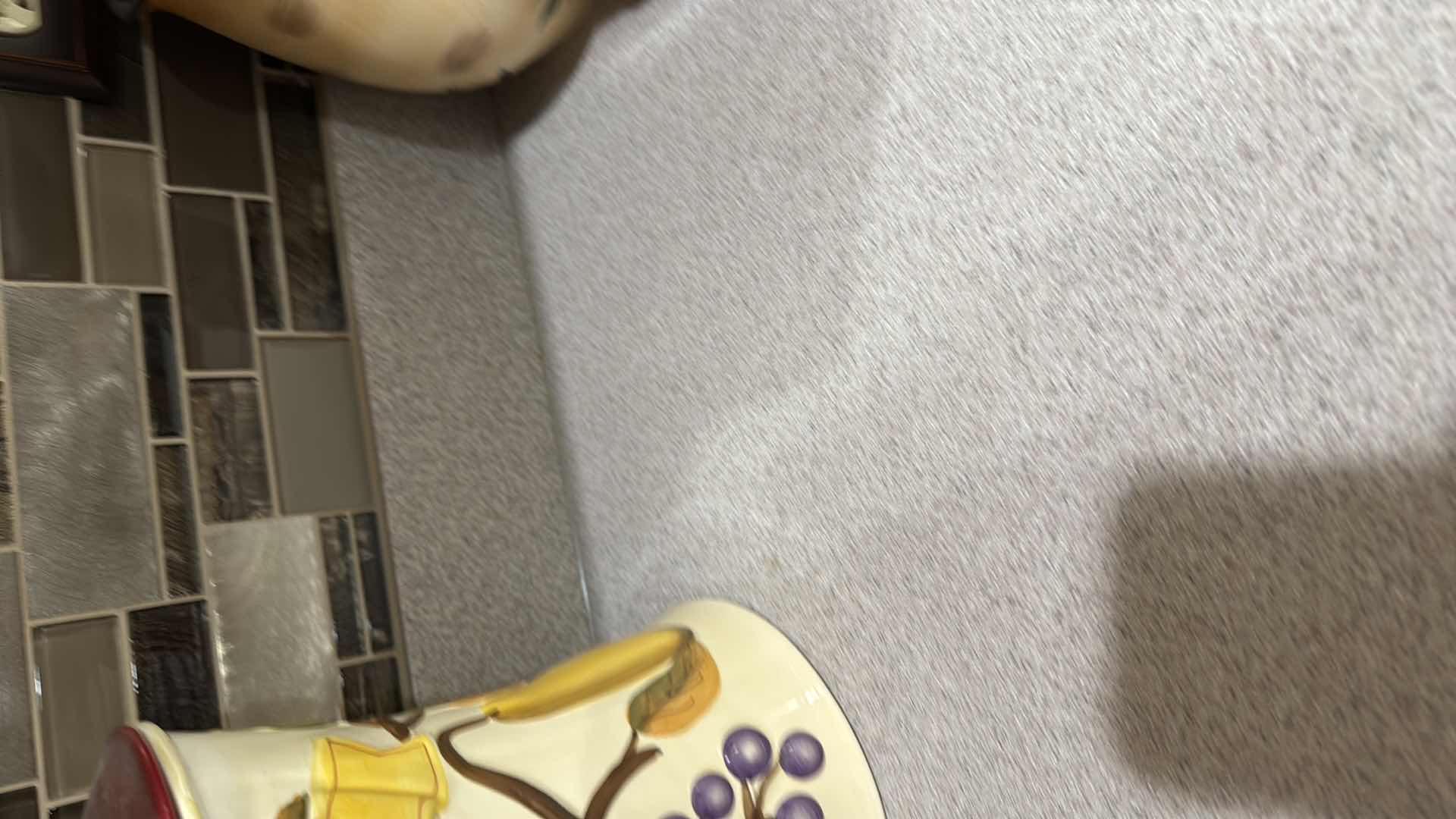 Photo 1 of 2-VINTAGE NONNI'W HAND PAINTED BISCOTTI COOKIE JARS