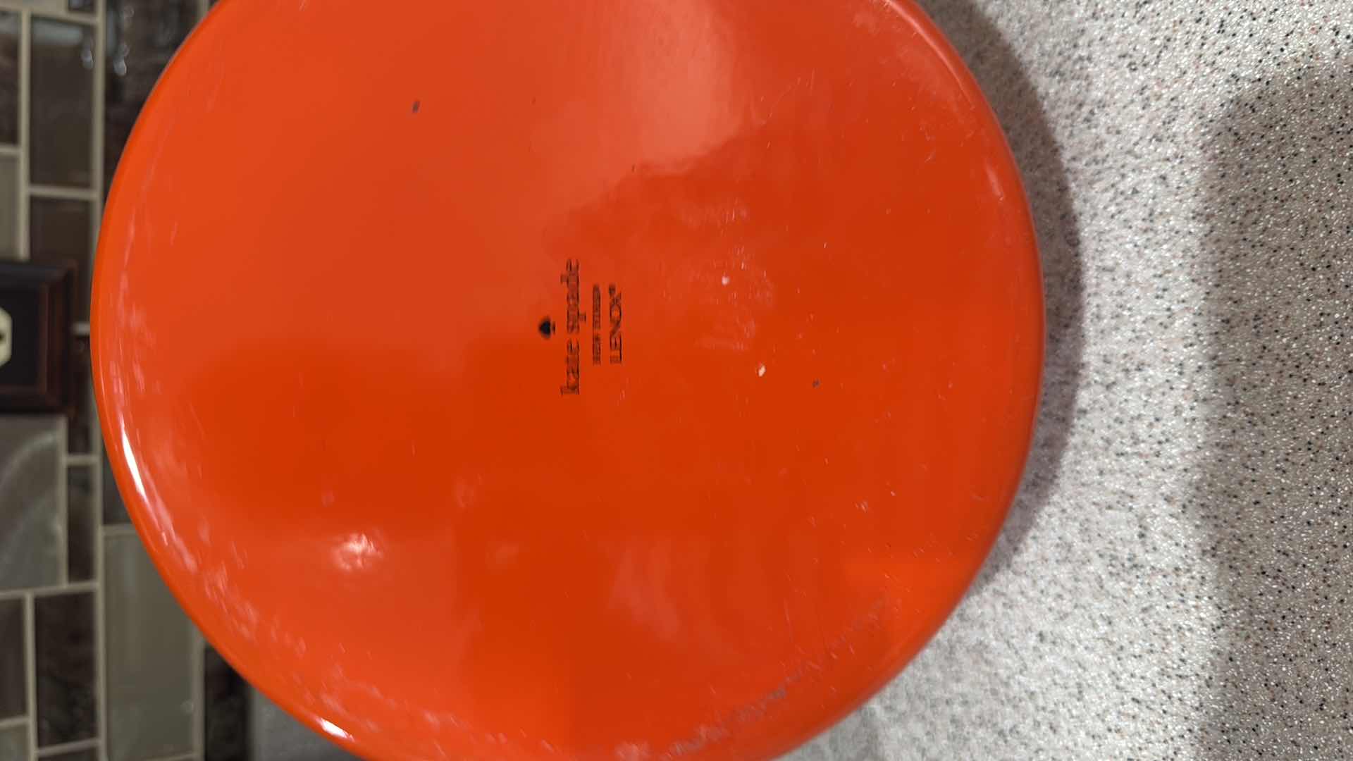 Photo 1 of RED KATE SPADE 2.5 QUART KETTLE & CERAMIC SALT & PEPPER SHAKERS