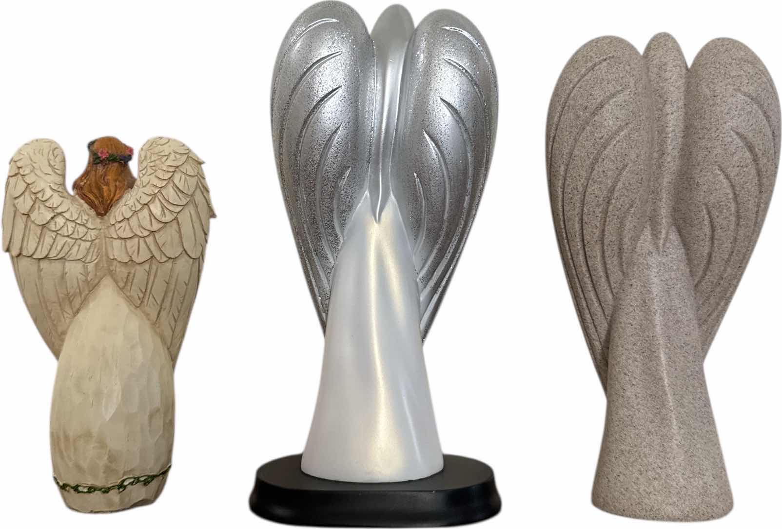 Photo 1 of 3- VINTAGE RESIN ANGEL FIGURINES
H9” AND SMALLER