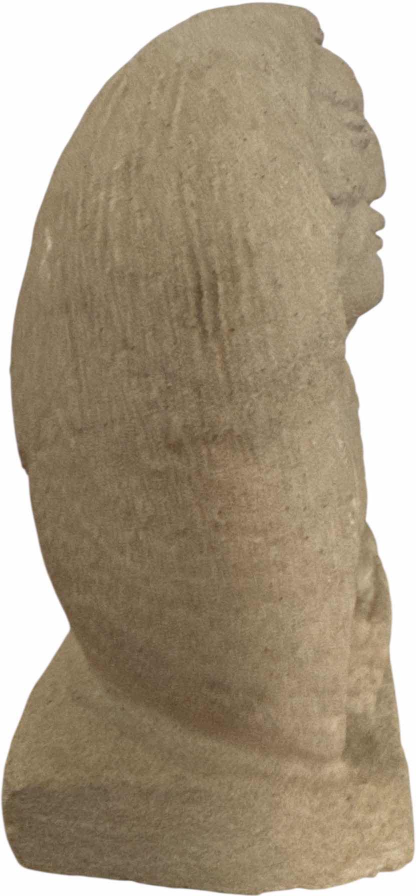 Photo 1 of STONE CARVED NATIVE AMERICAN SPIRIT WOMAN 
8” X 4” X H8.5