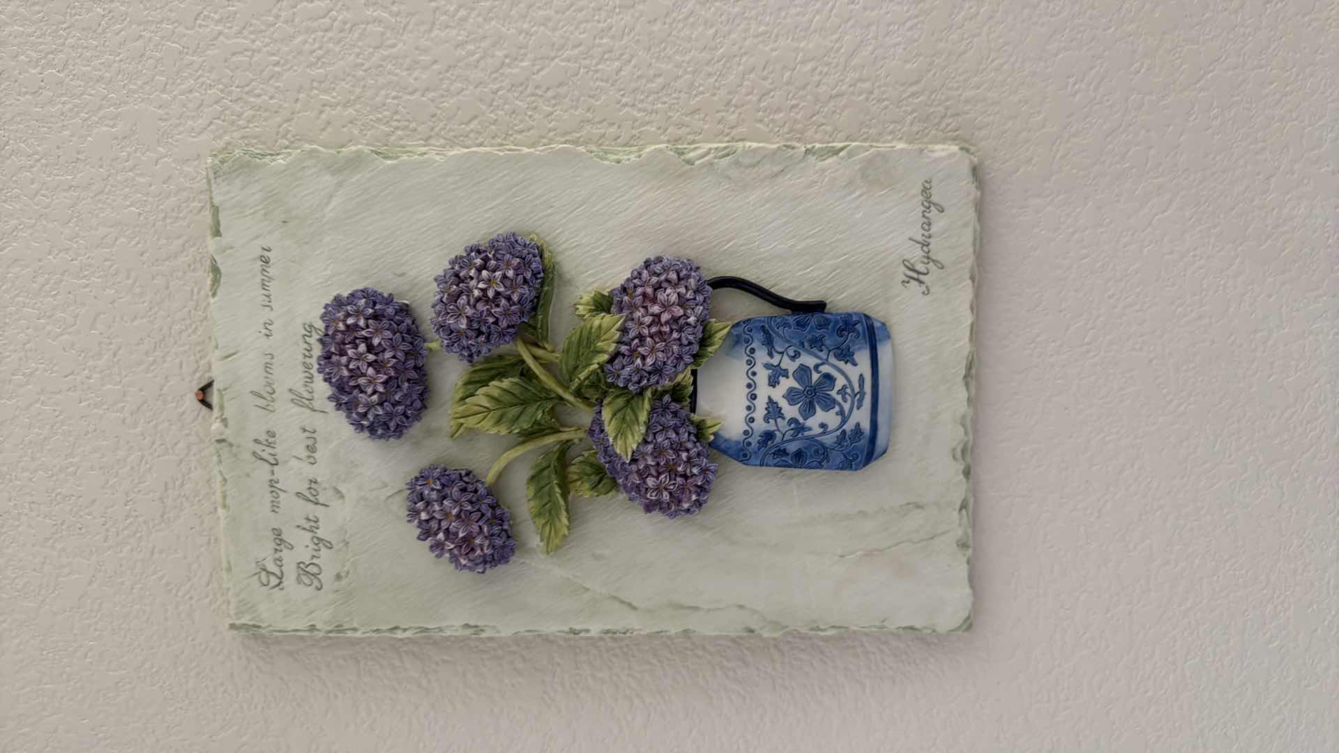 Photo 1 of FLORAL CERAMIC WALL PLAQUES 7”x10”