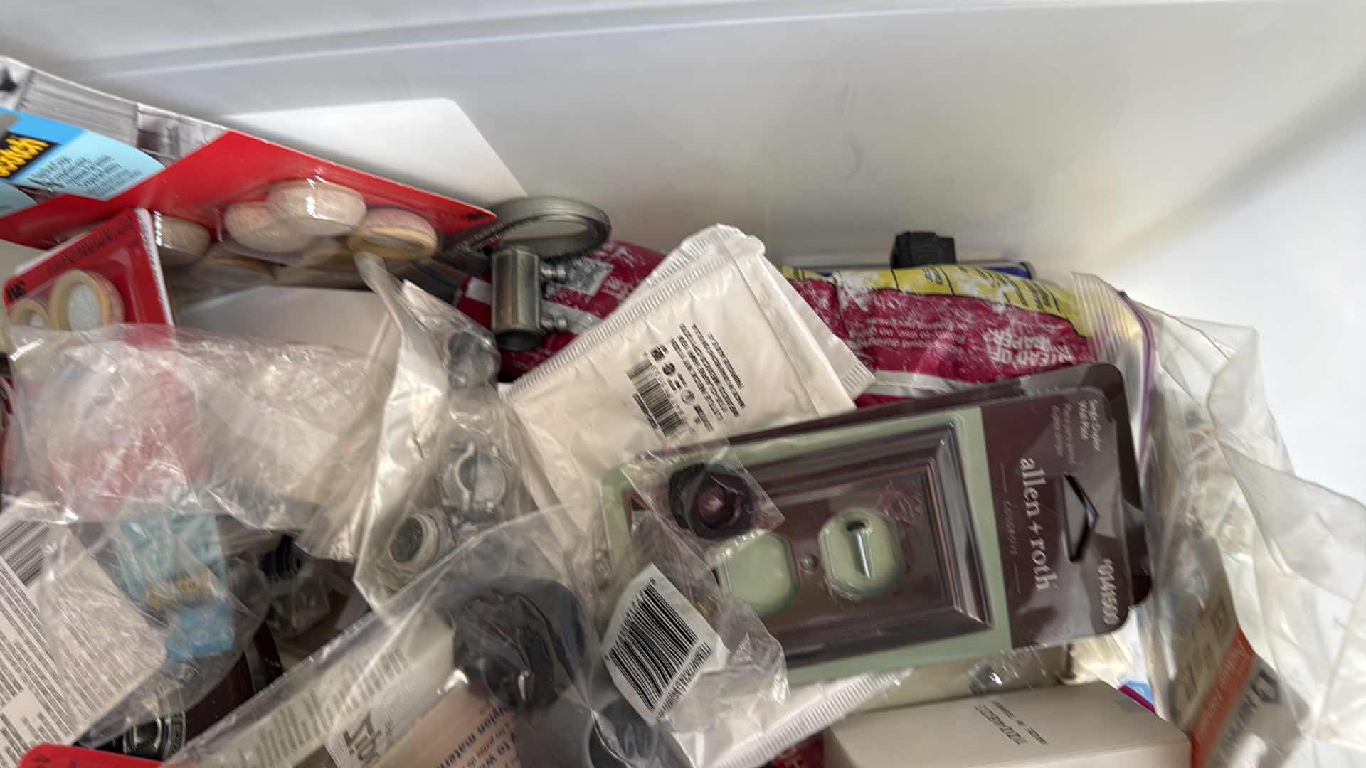 Photo 1 of CONTENTS OF TOTE-GARAGE SUPPLIES, FIX IT ITEMS