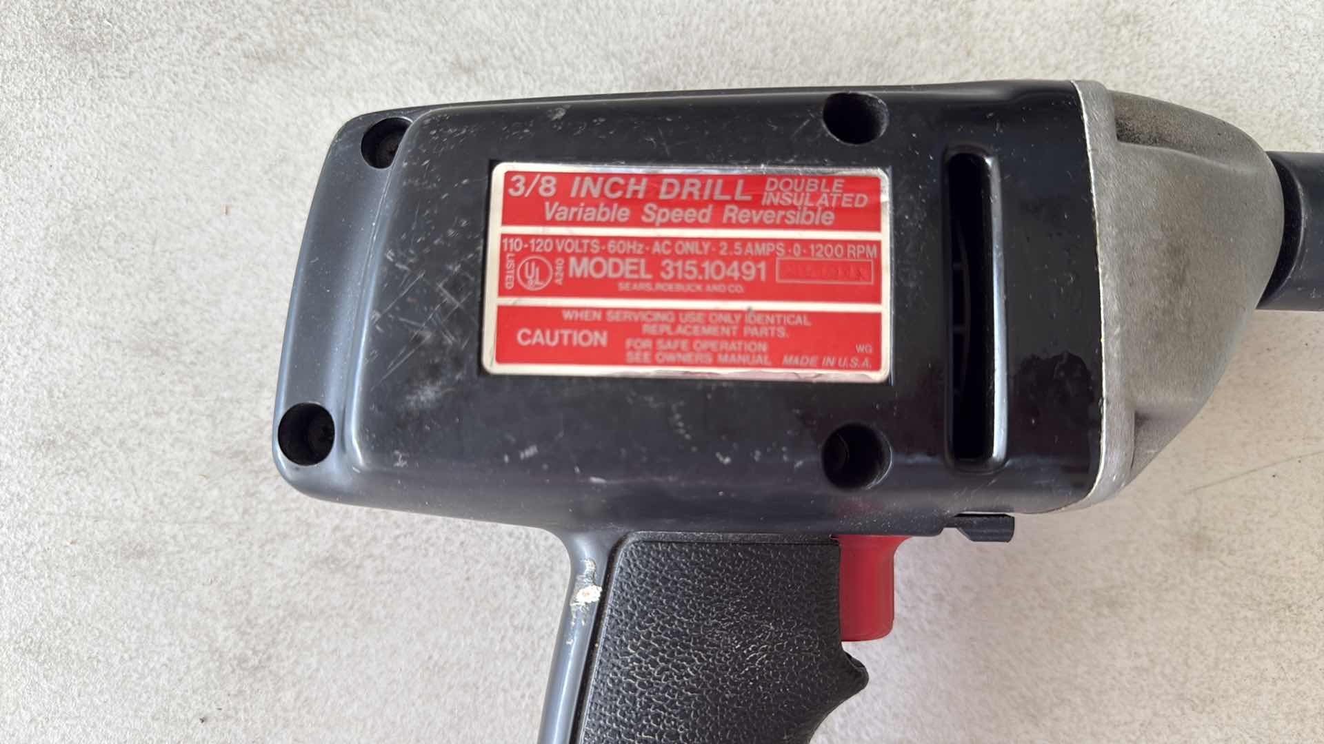 Photo 1 of CRAFTSMAN 3/8” ELECTRIC DRILL/DRIVER