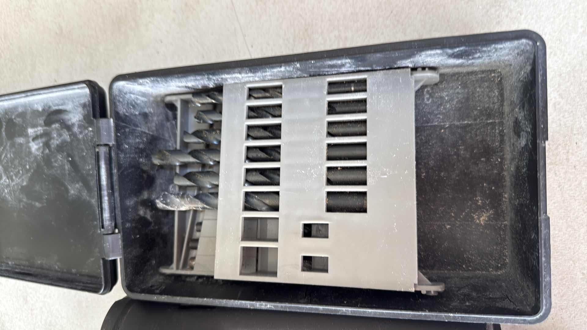 Photo 1 of BLACK & DECKER ELECTRIC DRILL & DRILL BITS