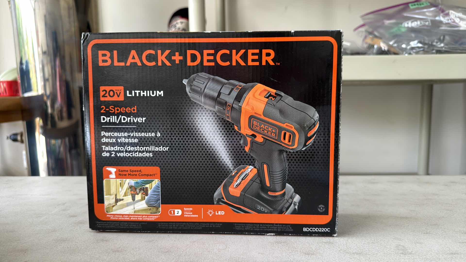 Photo 1 of NEW BLACK & DECKER 20V MAX CORDLESS DRILL/DRIVER