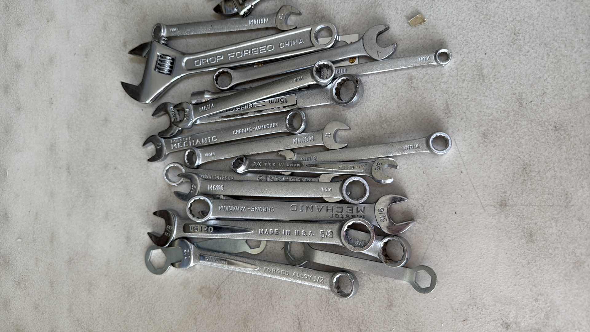 Photo 1 of COMBINATION WRENCHES-VARIOUS STYLES & SIZES