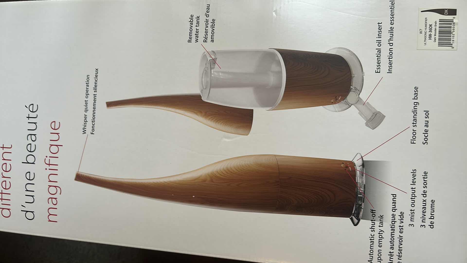 Photo 1 of NIB OBJECTO W7 ULTRASONIC HUMIDIFIER 