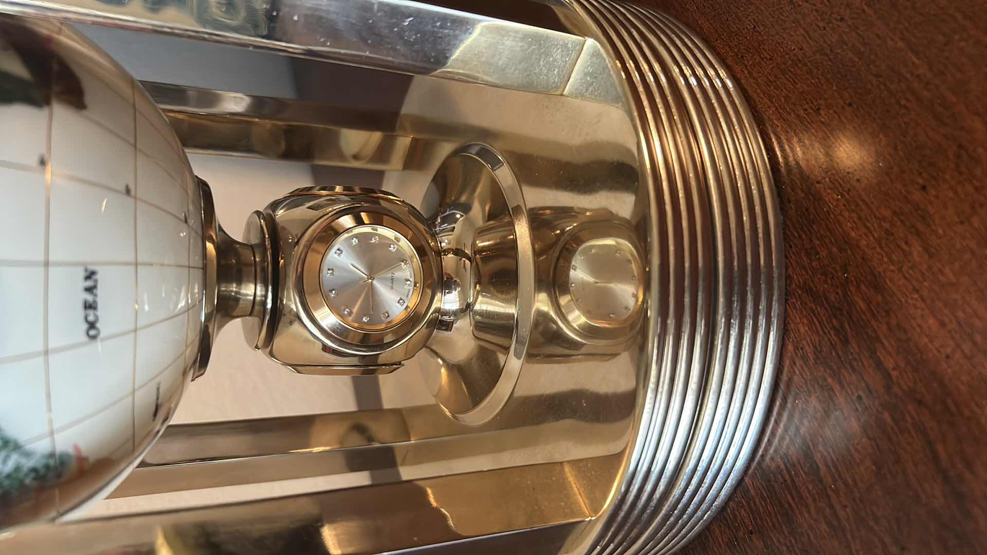 Photo 1 of ALEXANDER KALIFANO GEMSTONE ROTATING GLOBE H 13"