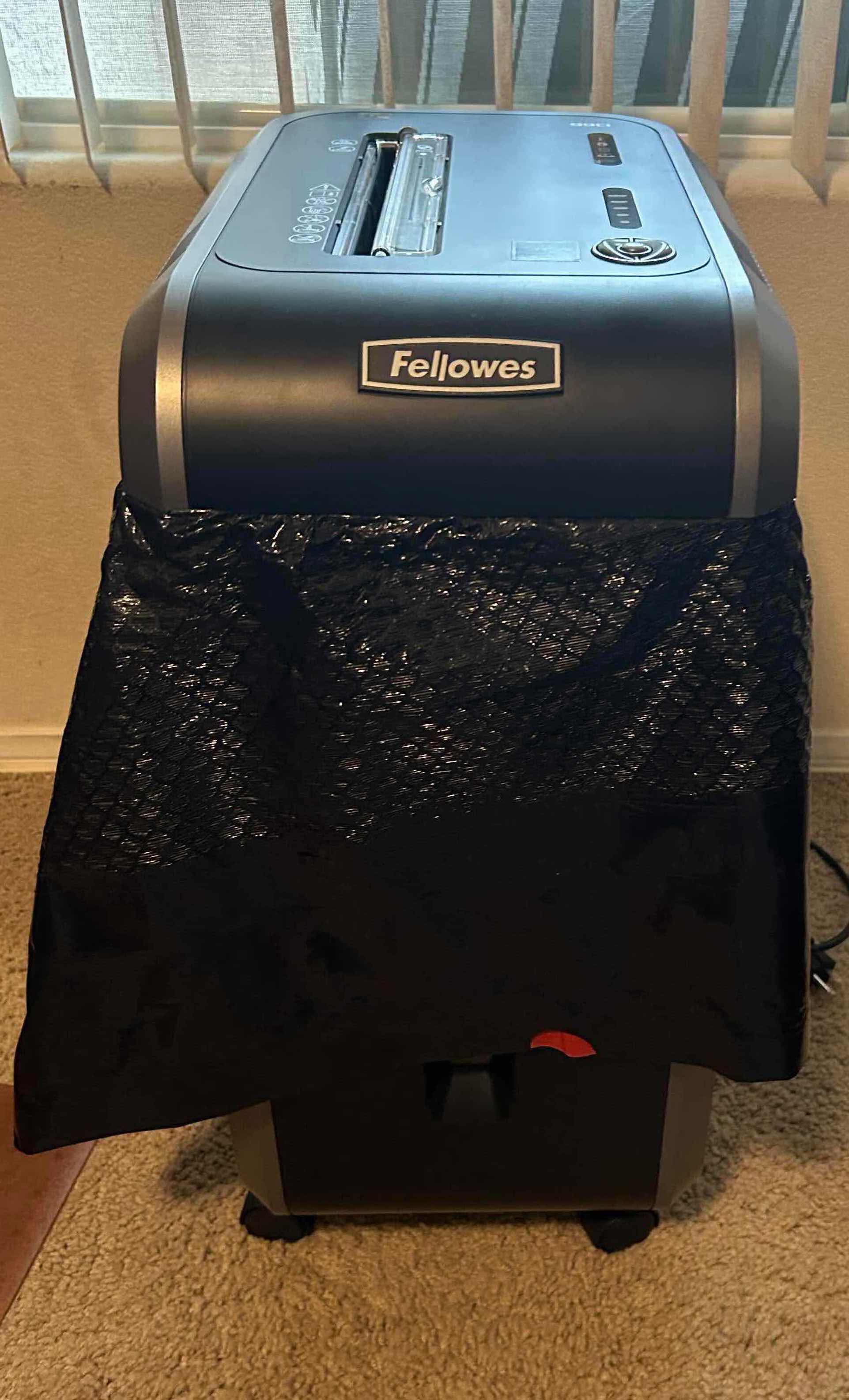 Photo 1 of FELLOWES POWERSHRED PAPER SHREDDER MODEL 99Ci ON ROLLERS H 26''
