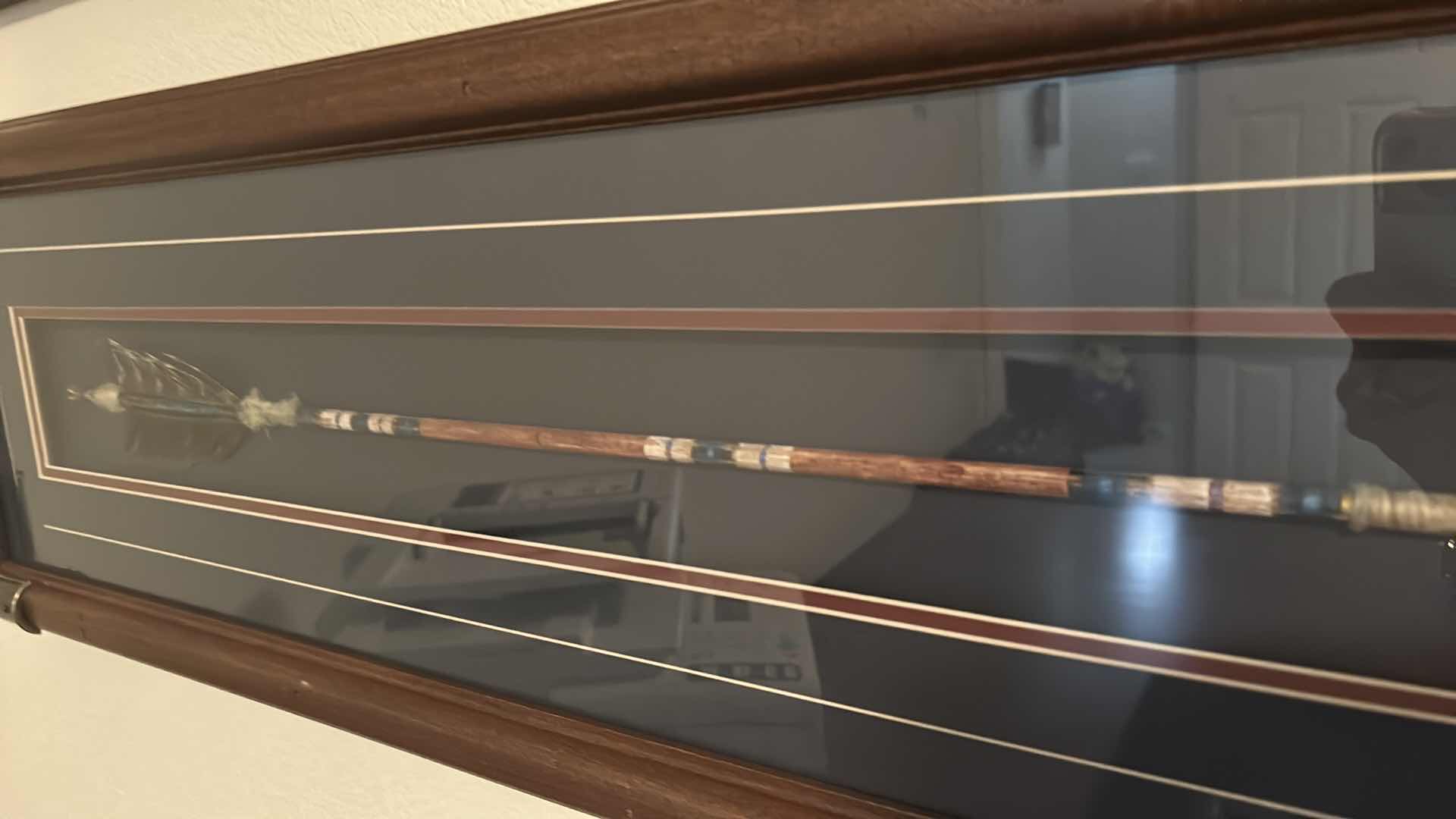 Photo 1 of FRAMED NATIVE AMERICAN MOTIF ARROW 33” X 9”