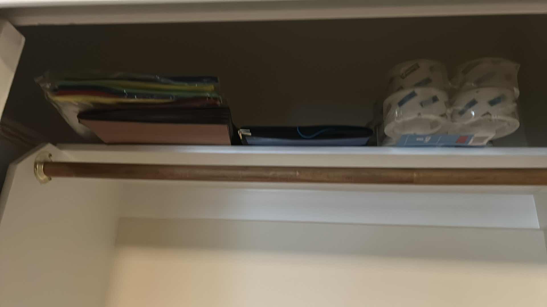 Photo 1 of CONTENTS OF CLOSET OFFICE SUPPLIES BUBBLE WRAP BATTERIES