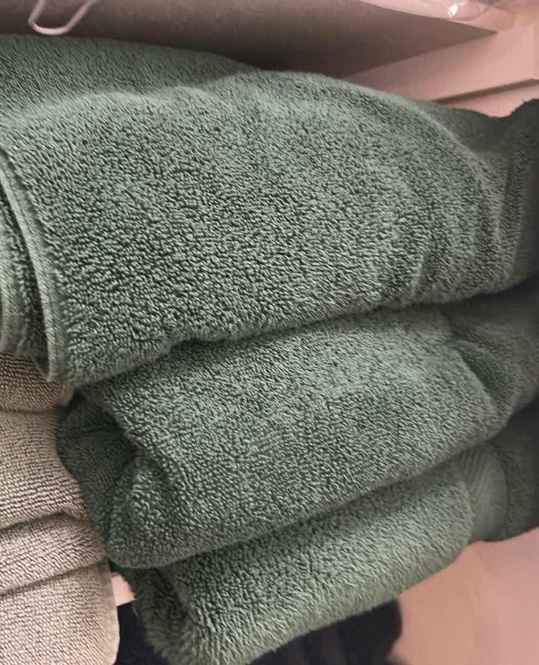 Photo 1 of CONTENTS OF SHELF GREEN BATH TOWELS ONLY