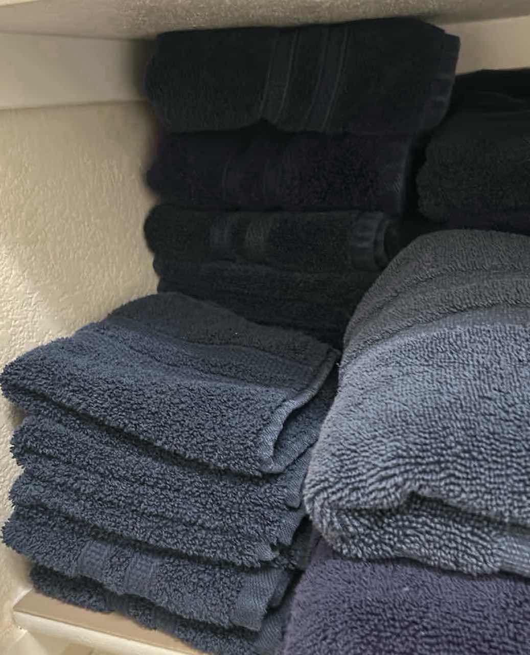 Photo 1 of CONTENTS OF SHELF DARK BLUE BATH TOWELS ONLY