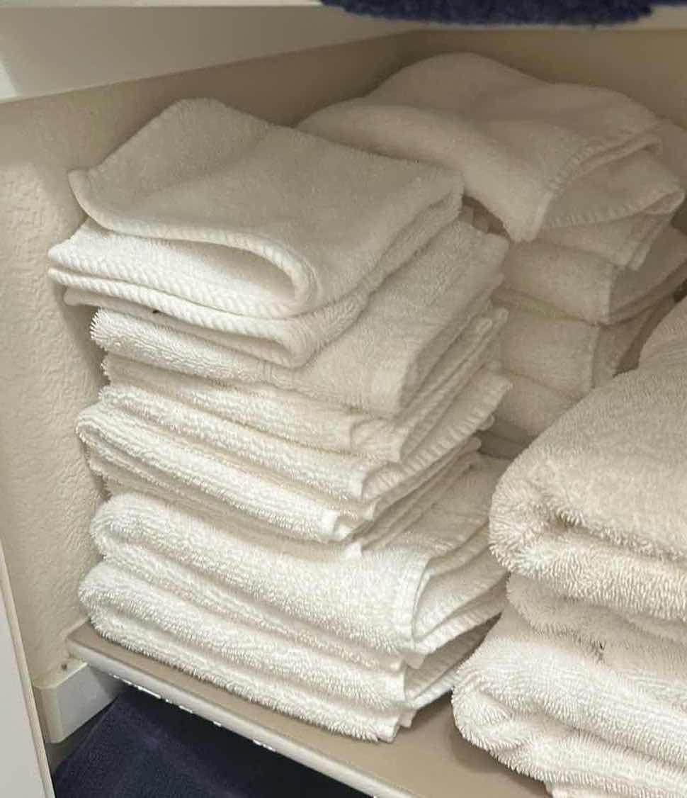 Photo 1 of CONTENTS OF SHELF WHITE BATH TOWELS ONLY