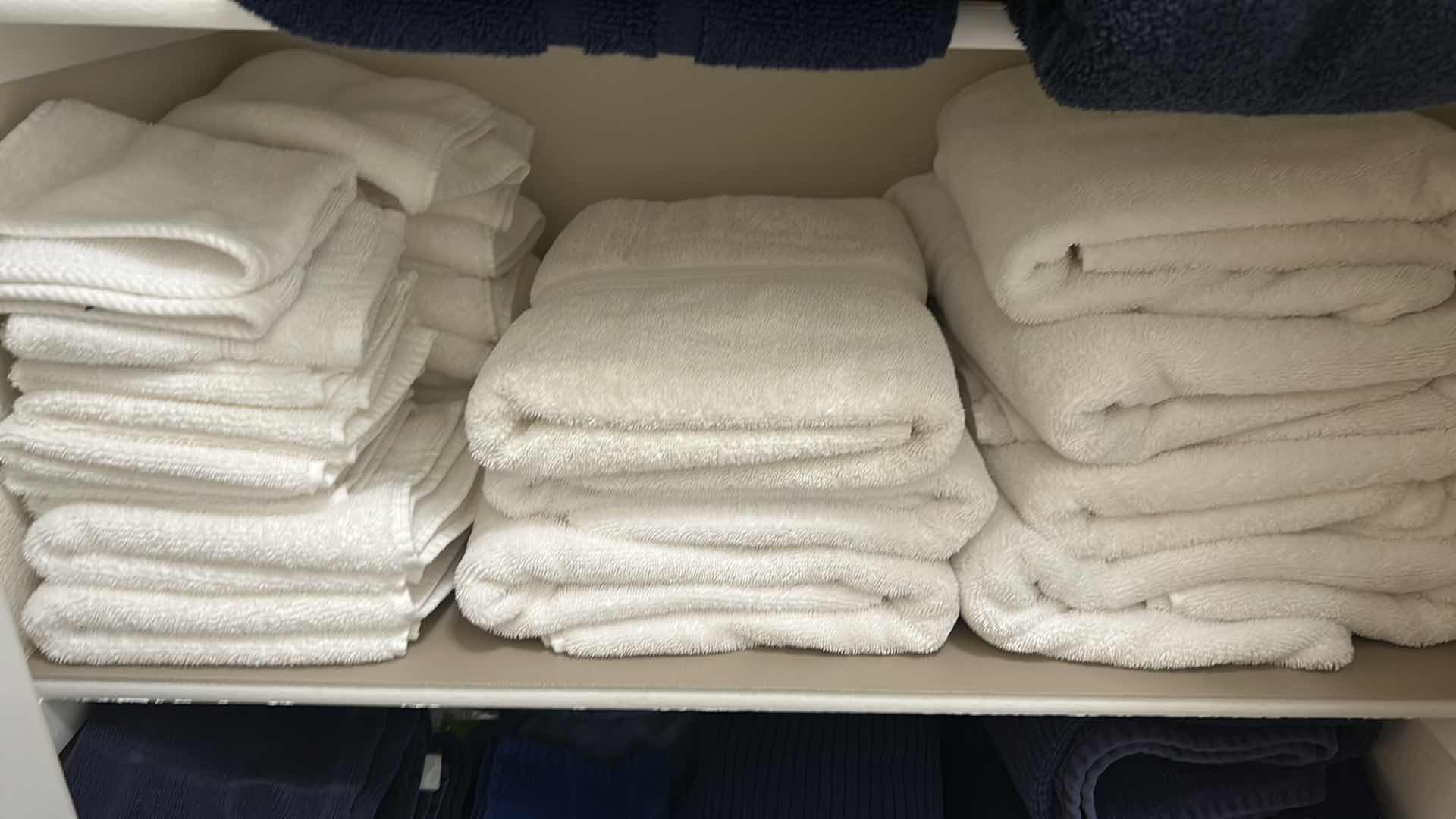 Photo 1 of CONTENTS OF SHELF WHITE BATH TOWELS ONLY