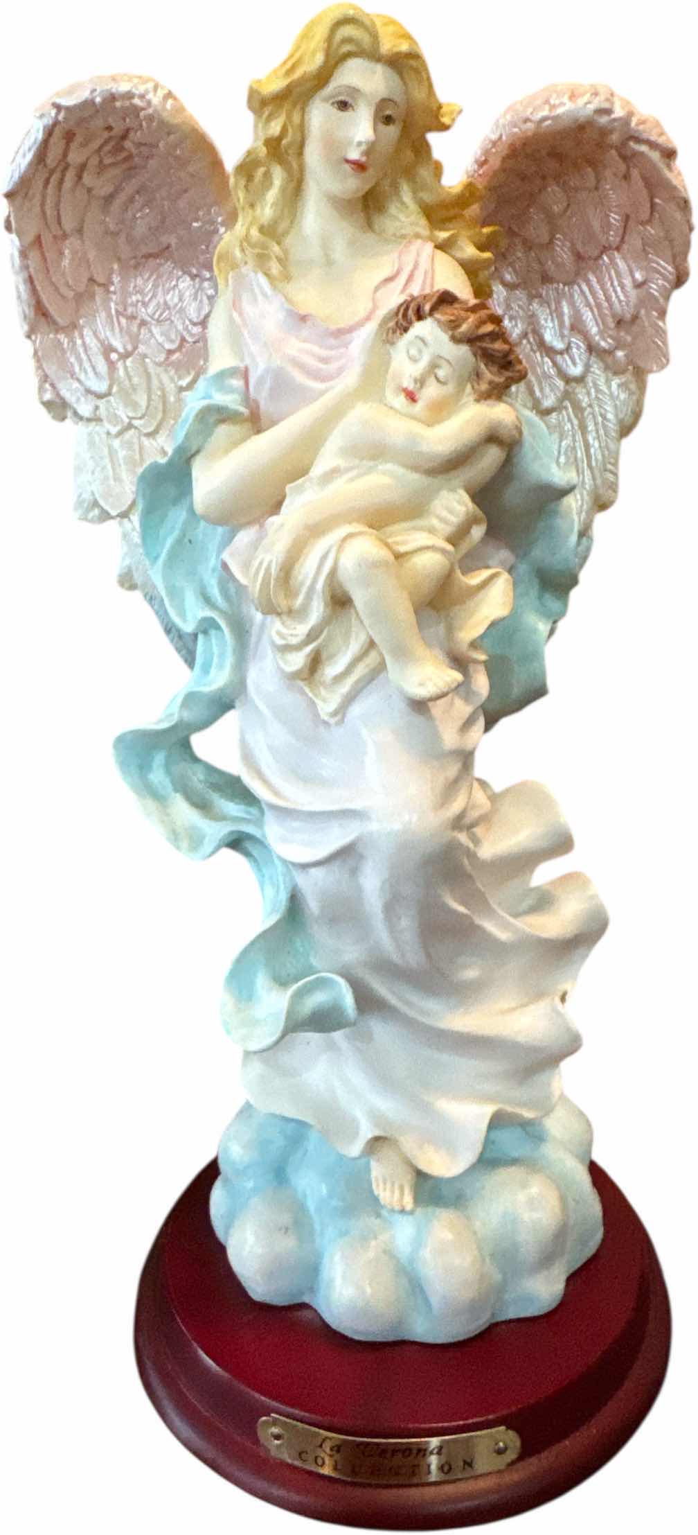 Photo 1 of 3- VINTAGE ANGEL FIGURINE COLLECTION RESIN AND CERAMIC
H10” AND SMALLER