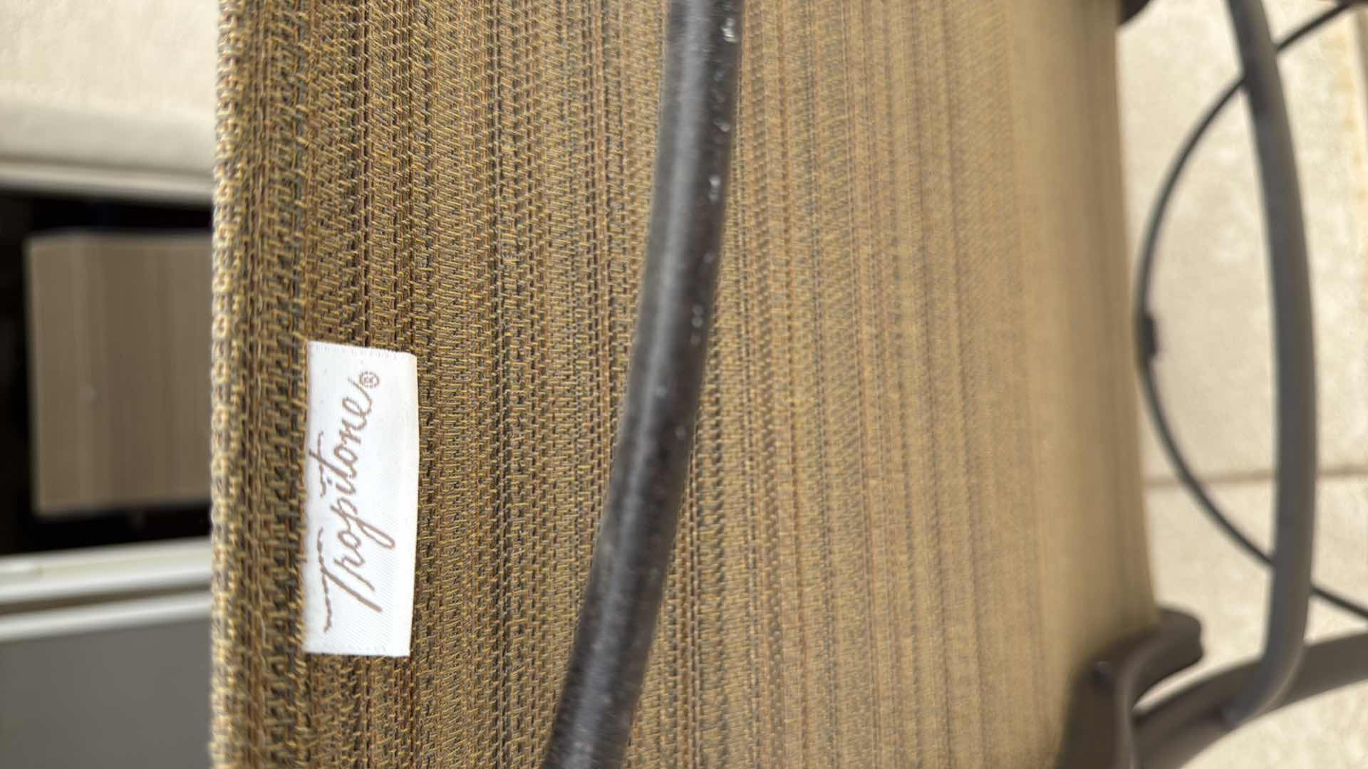 Photo 1 of 50” ROUND HEAVY PATIO TABLE W 2 ARM SWIVEL CHAIRS & 2 ARM CHAIRS