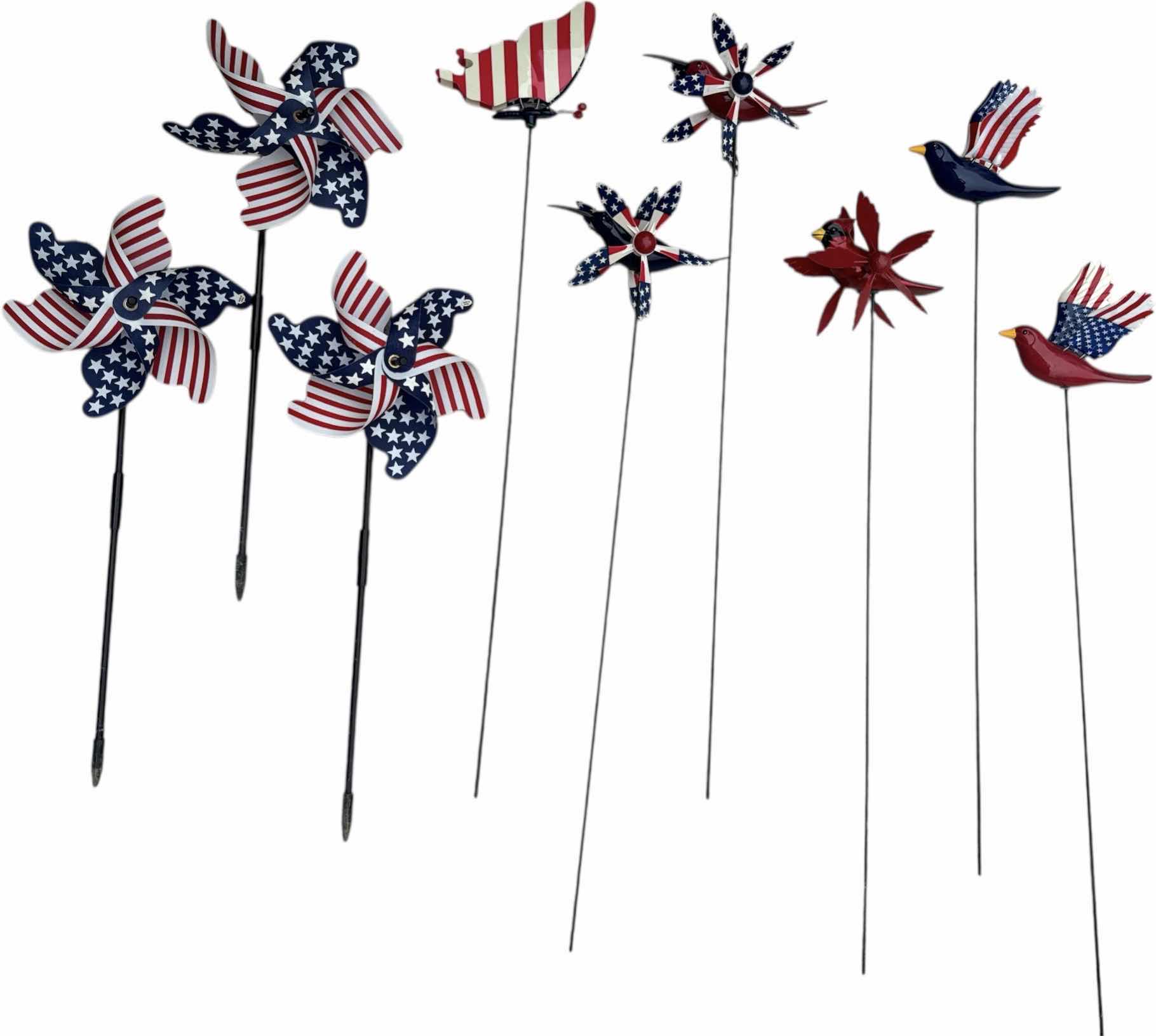 Photo 1 of 9- ASSORTED WIND SPINNERS
H29” AND SMALLER