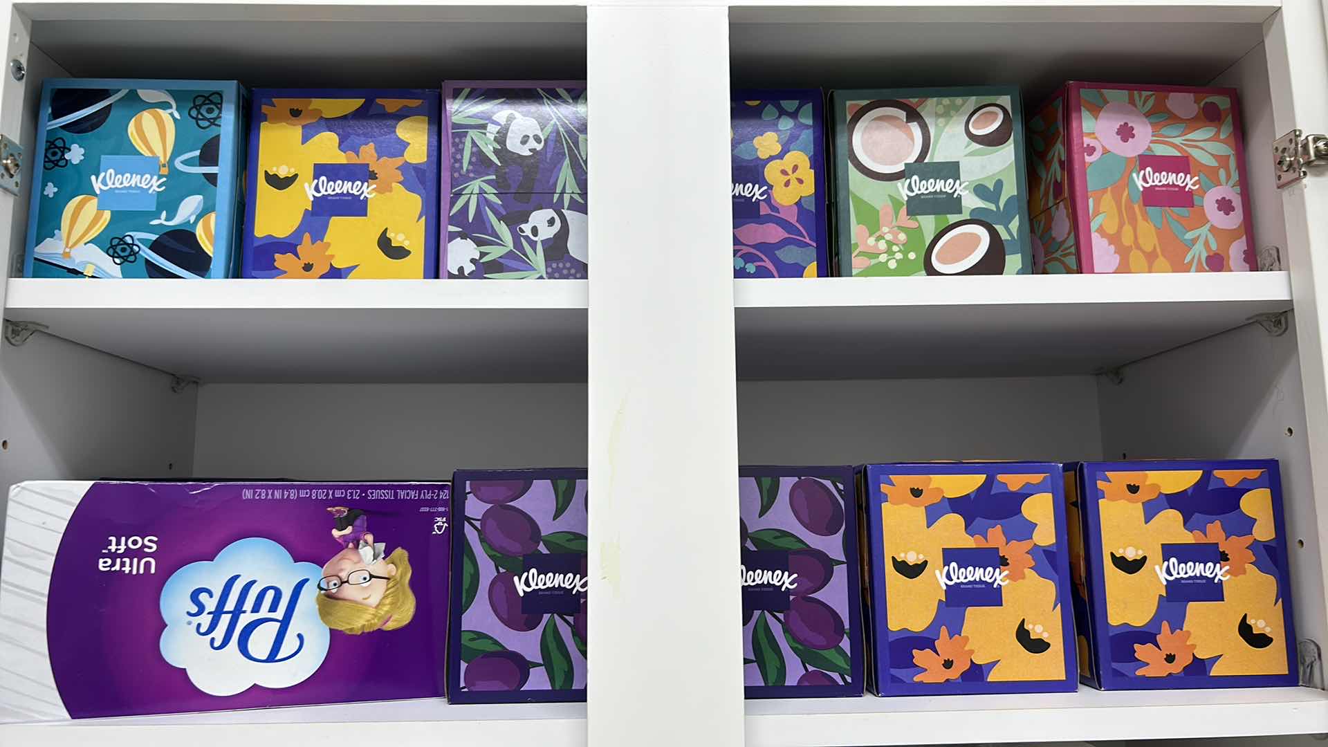 Photo 1 of CONTENTS OF CABINET SMALL BOXES KLEENEX BOUNTY