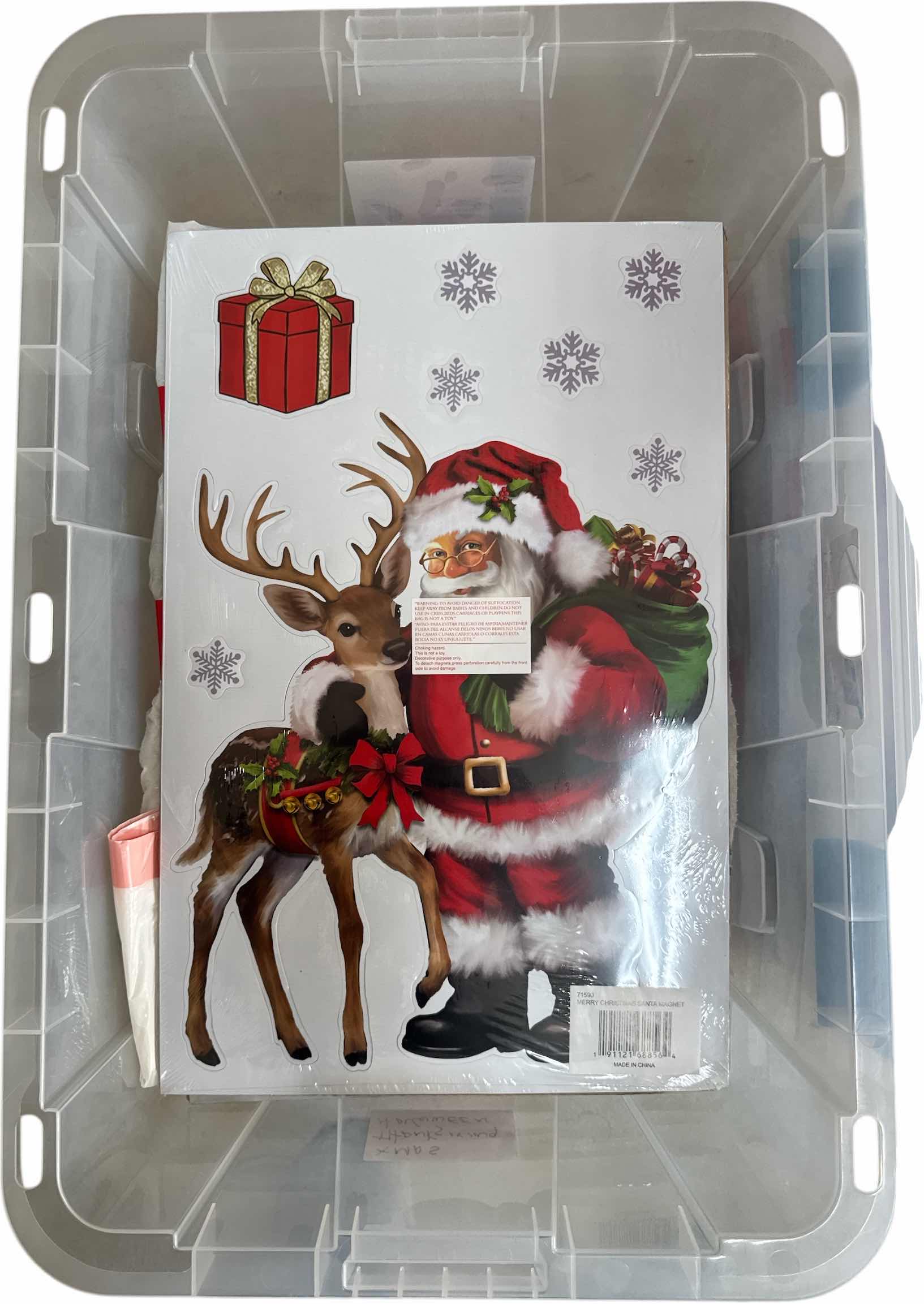 Photo 1 of 3- TOTES WITH ASSORTED HOLDAY DECOR