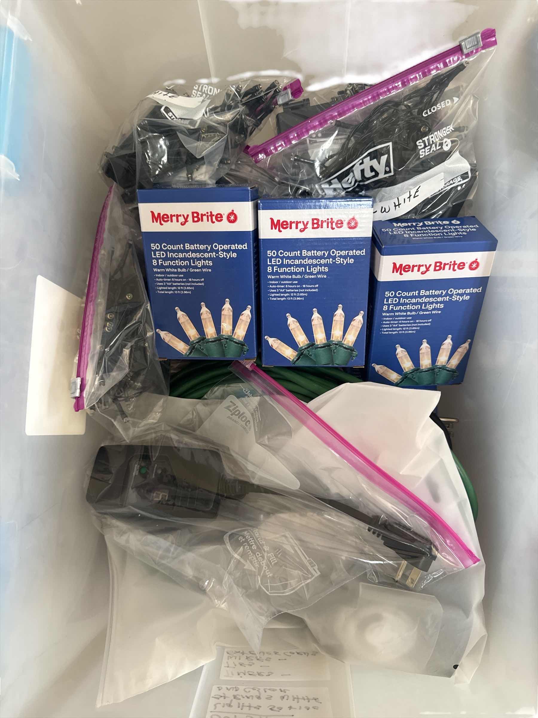 Photo 1 of 3- TOTES WITH ASSORTED HOLDAY DECOR