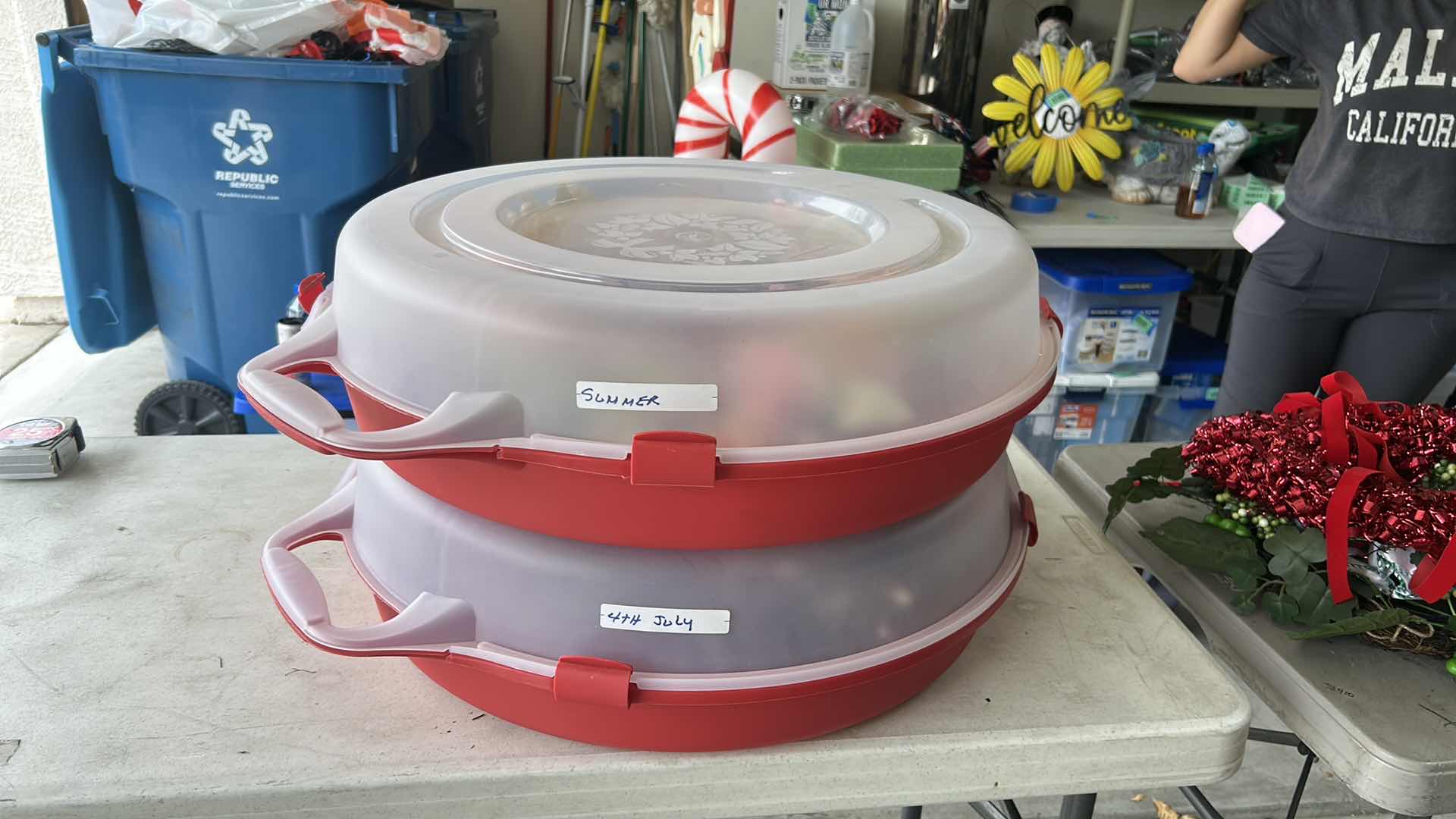 Photo 1 of 2 DECORATIVE WREATH W CASE