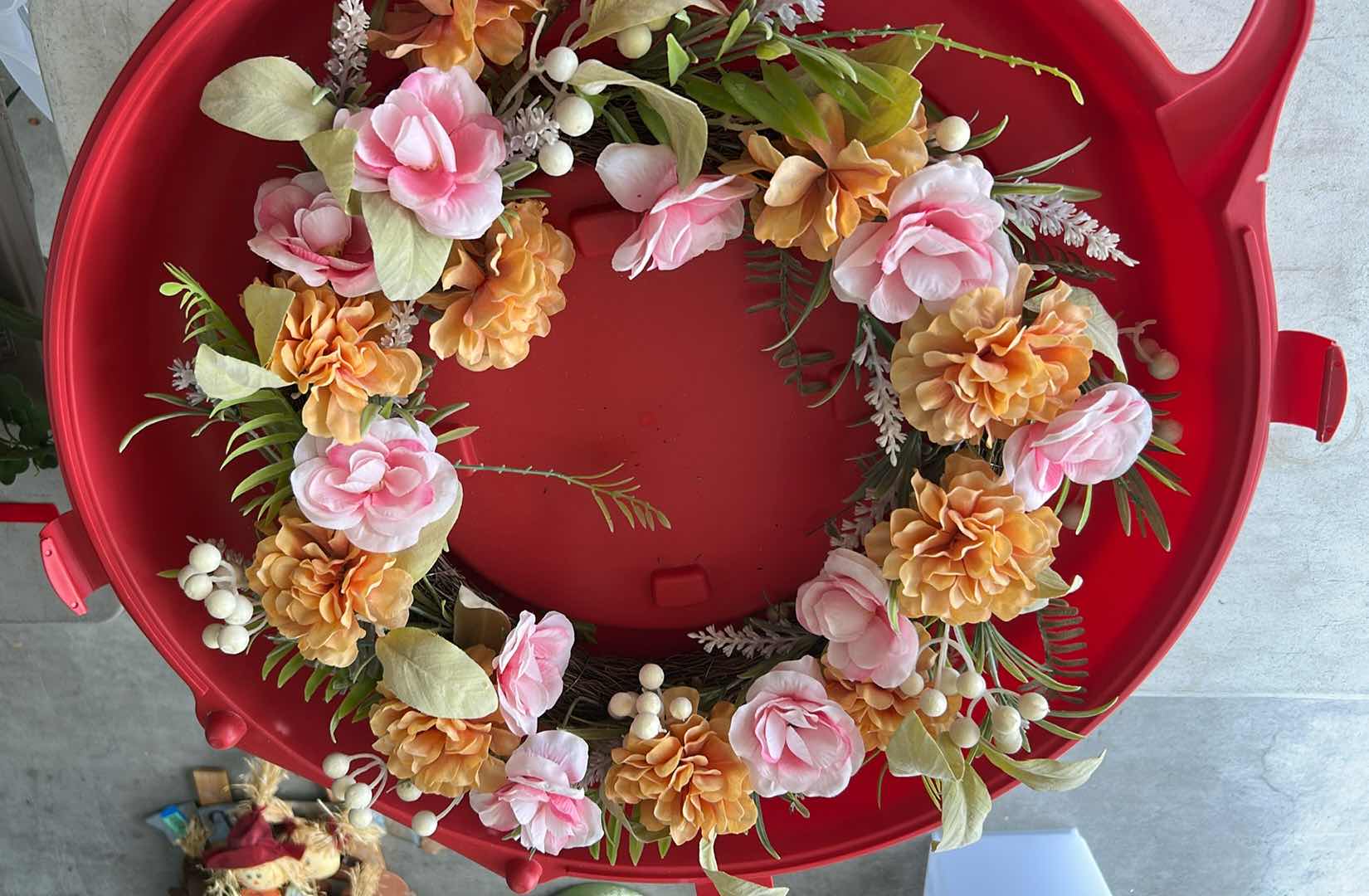 Photo 1 of 2 DECORATIVE WREATH W CASE