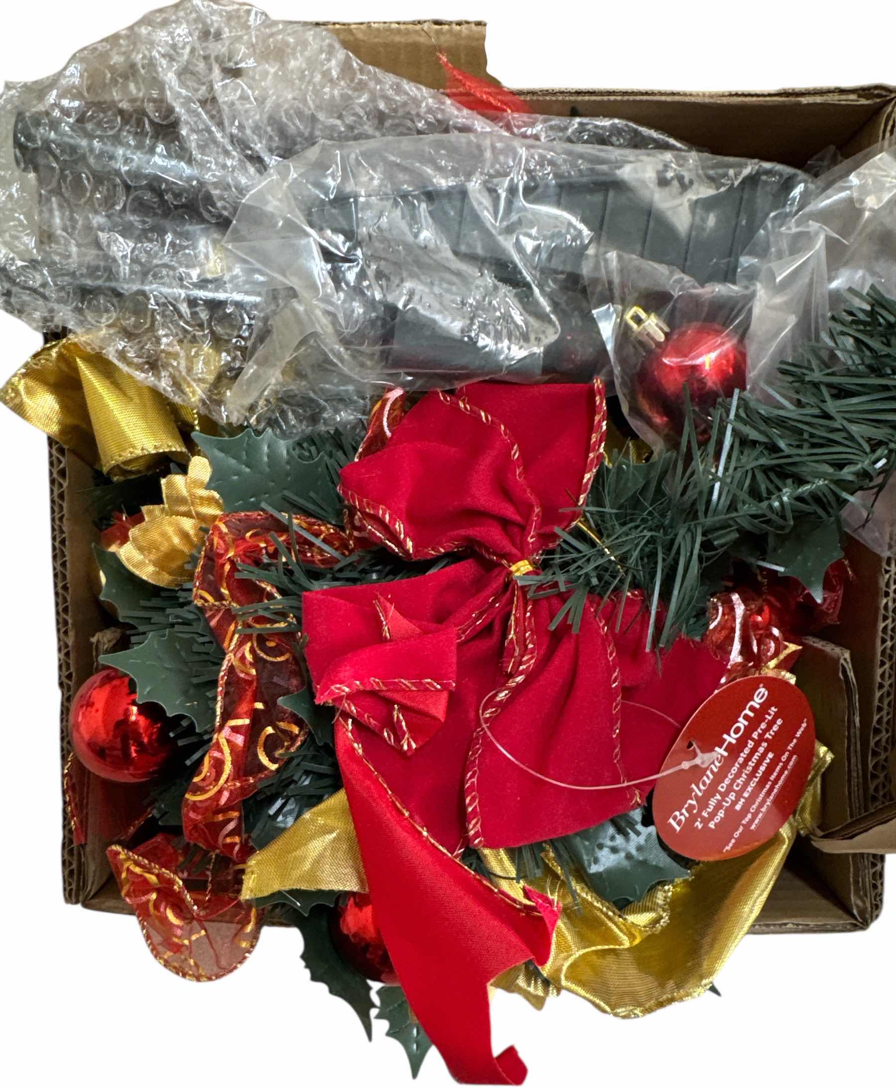 Photo 1 of 4-OUTDOOR HOLDAY DECOR LIGHTED CHRISTMAS TREE STAKE DECORATIONS 
H18” AND SMALLER