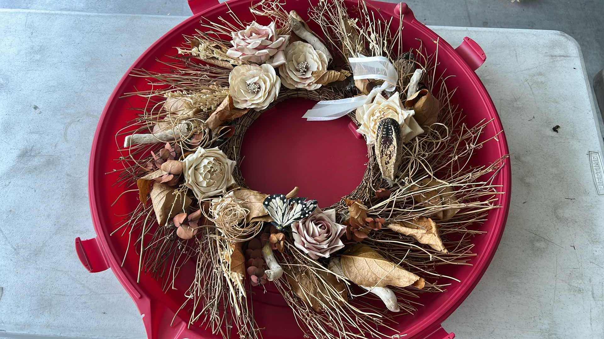 Photo 1 of 2 DECORATIVE SEASONAL WREATHS W CASE