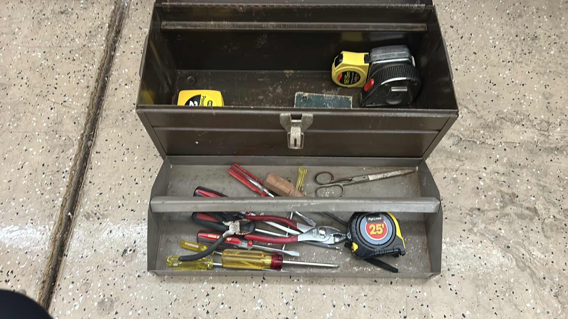 Photo 1 of HANDI CRAFT METAL TOOL BOX WITH CONTENTS