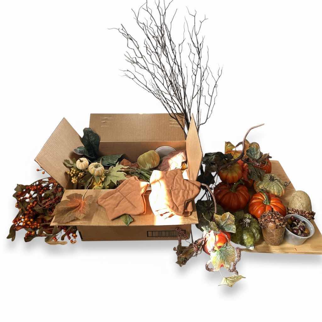 Photo 1 of BOX OF AUTUMN HOME DECOR
