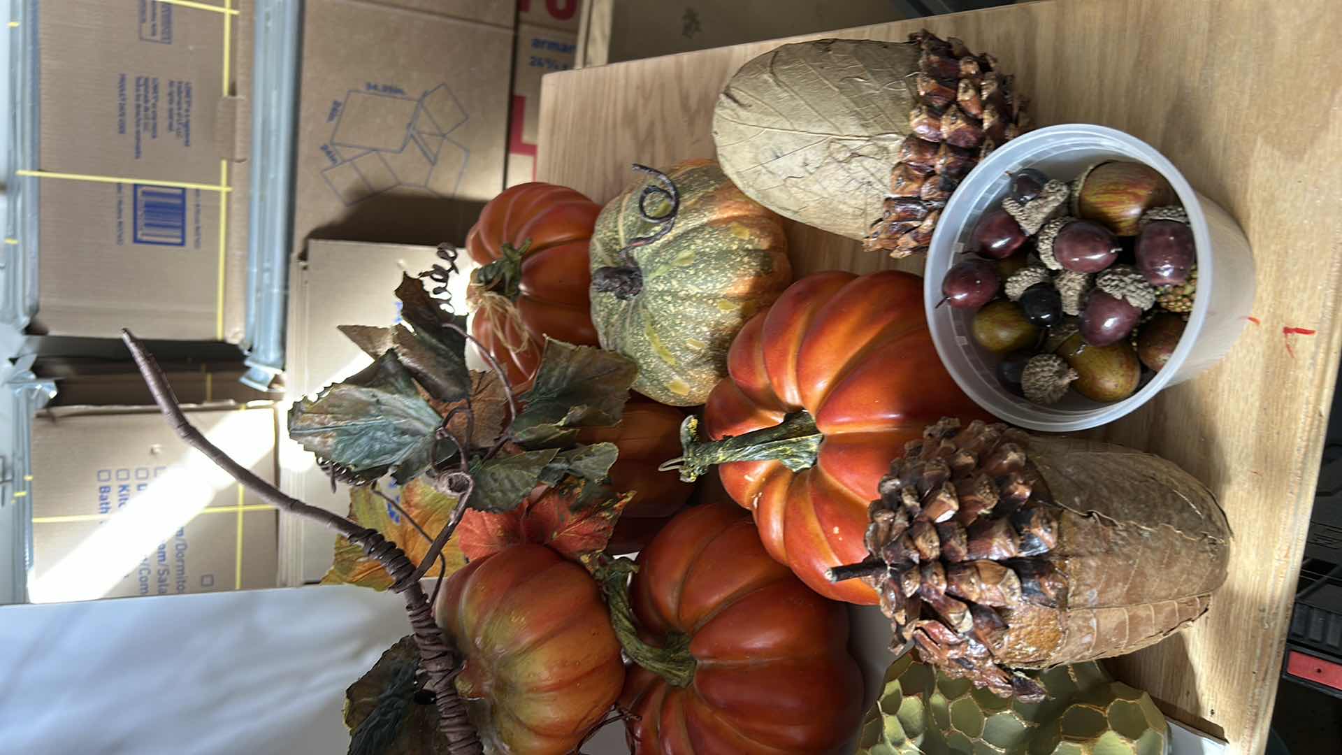 Photo 1 of BOX OF AUTUMN HOME DECOR